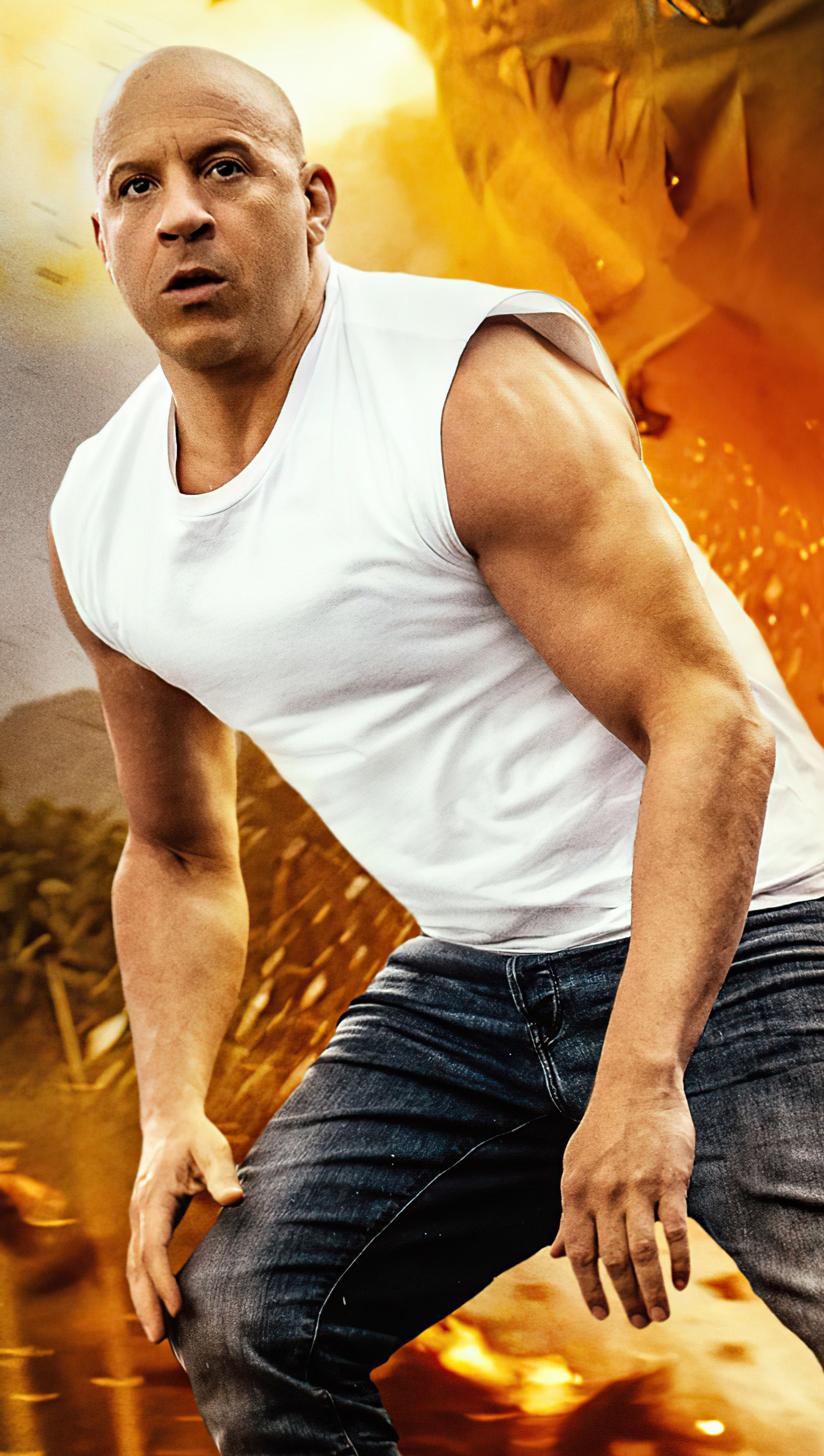 1630x2880 Vin Diesel as Dominic Toretto in Fast and furious 9 2021 Wallpaper 5k Ultra HD ID:7680