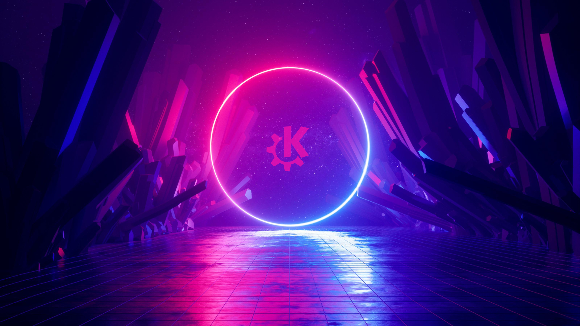 1920x1080 Abstract circle neon KDE Store