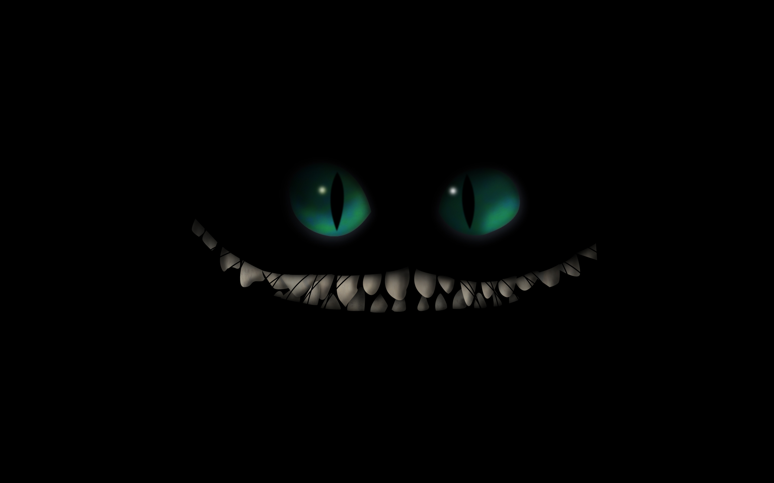 2560x1600 Download wallpaper cat, smile, Cheshire cat, section films in resoluti