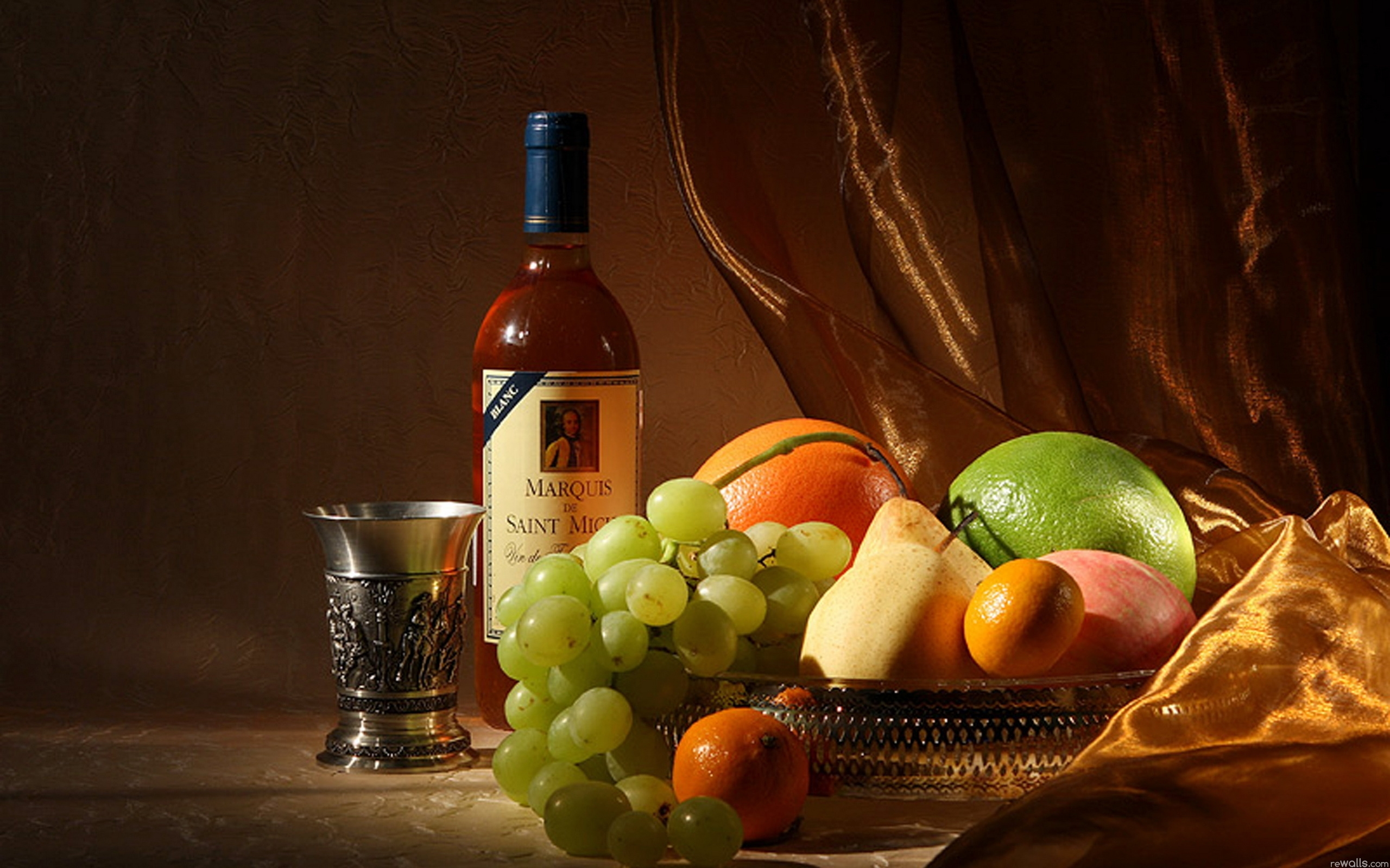 2560x1600 Wallpaper : wine, bottle, fruit, still life goodfon 684031 HD Wallpapers
