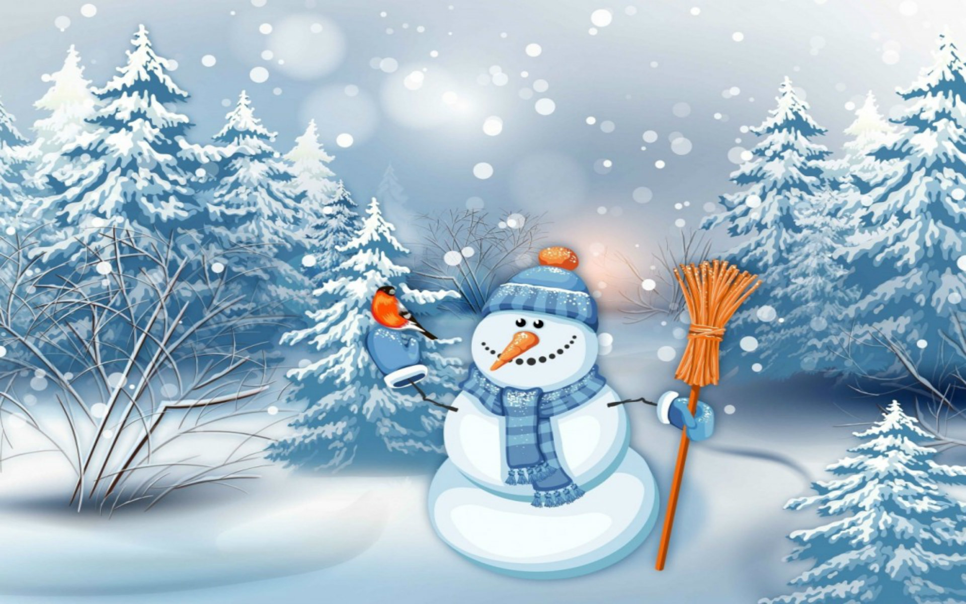1920x1200 Snowman Background (41+ pictures