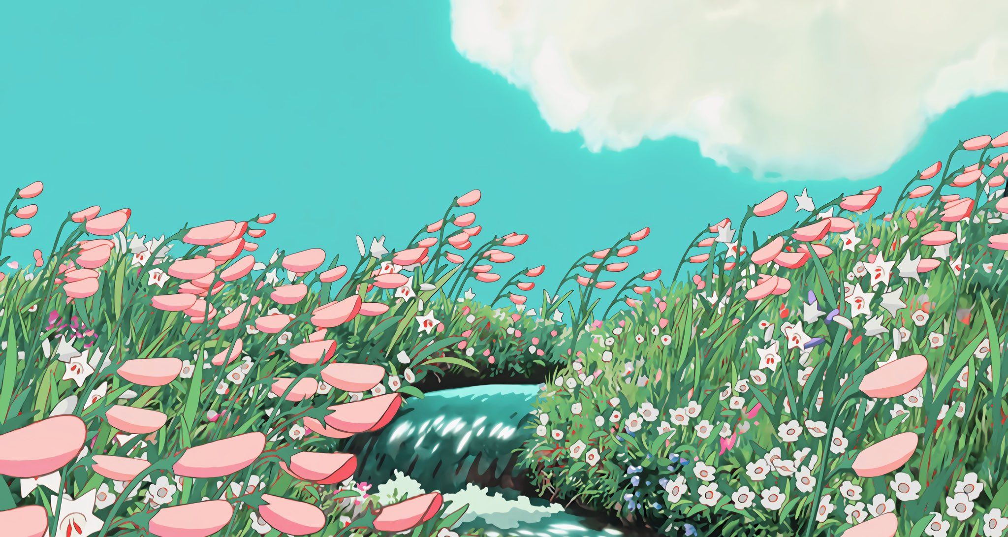 2048x1091 Ghibli Wallpapers