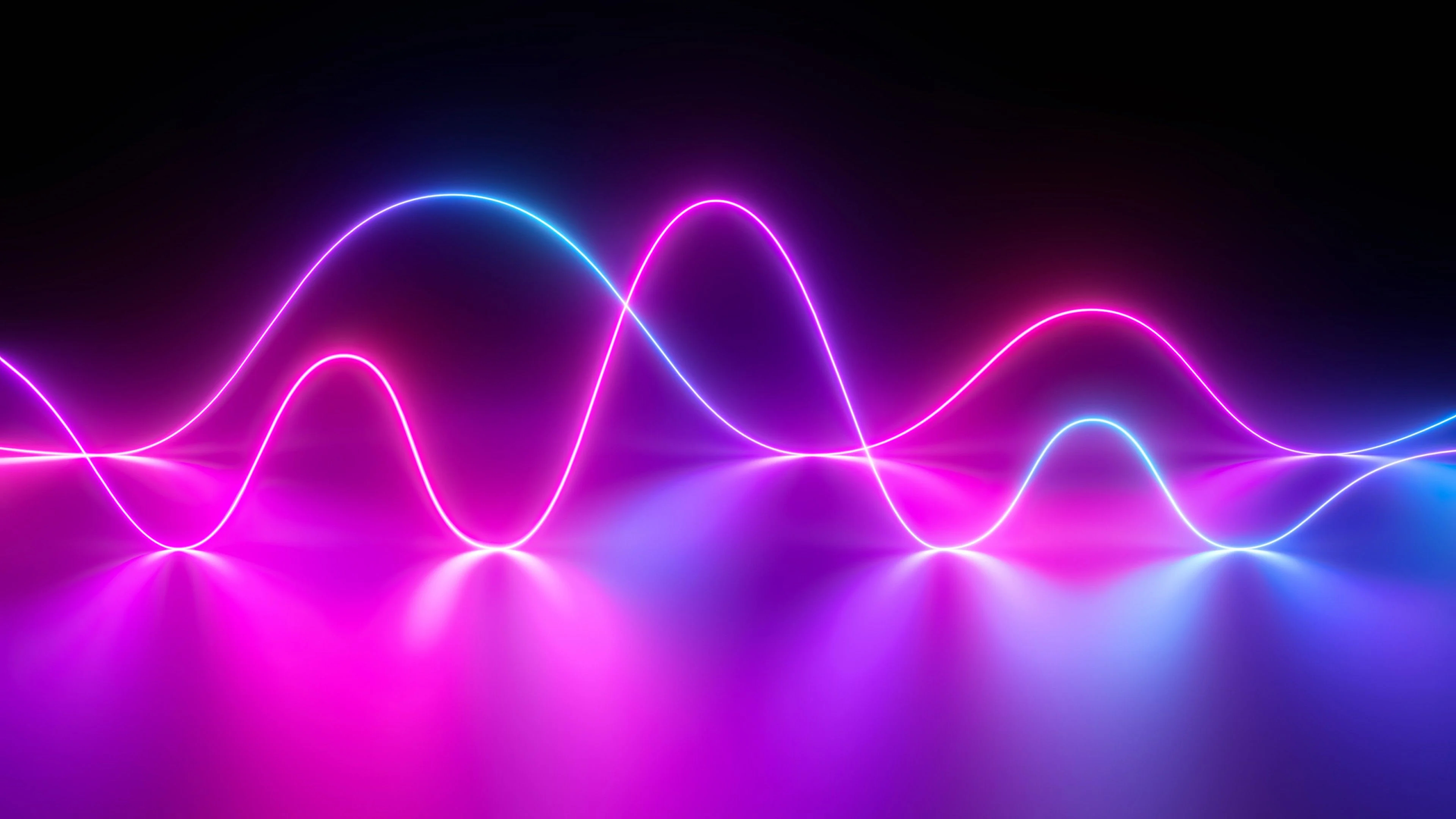 3840x2160 HD Pink Blue Neon Wallpapers
