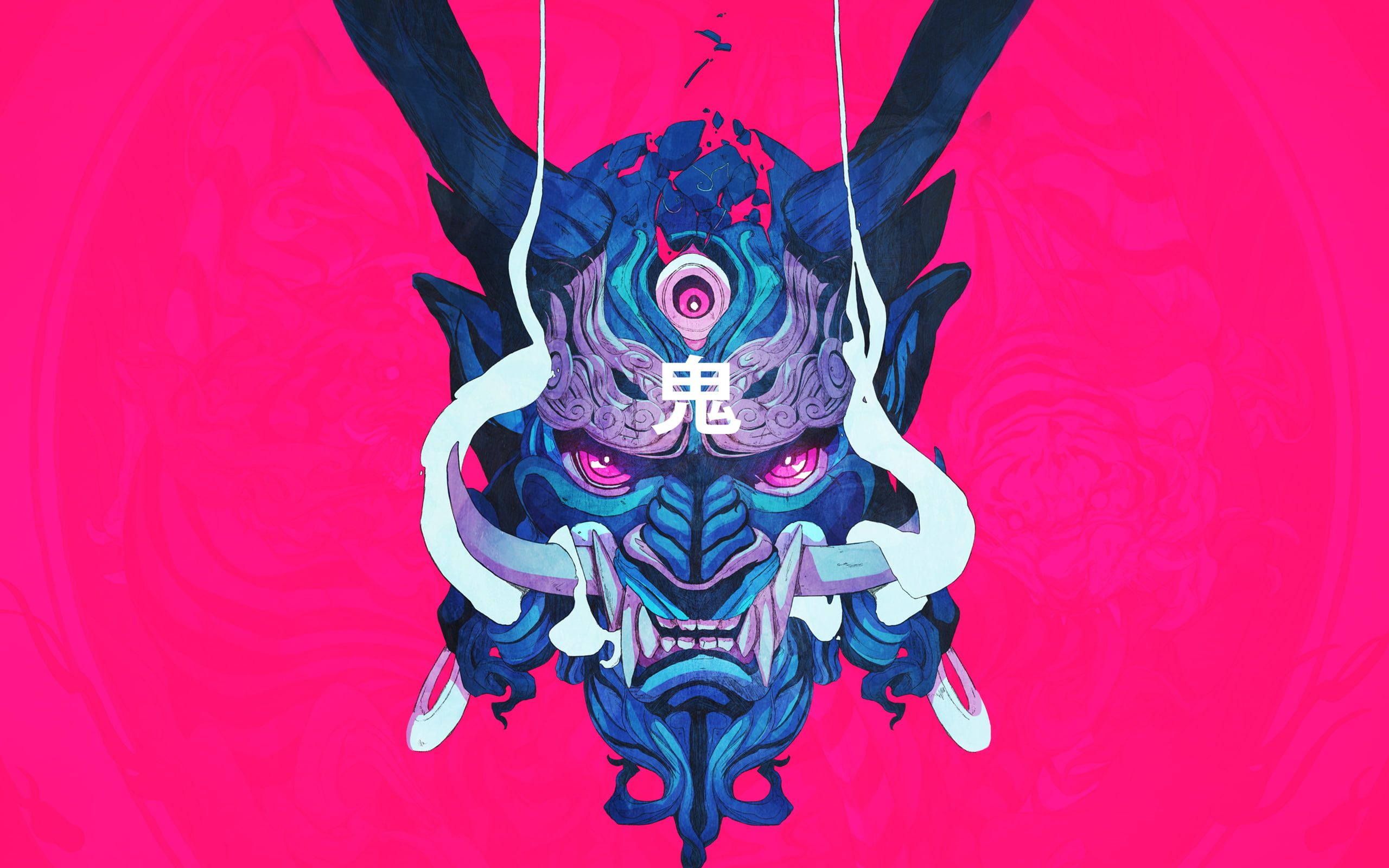 2560x1600 oni mask #illustration #Japan Chun Lo #demon #mask #samurai #ChunLo Japanese Art #artwork Culture Japan #Japanese #2K #&acirc;&#128;&brvbar; | Oni mask, Japanese art, Samurai wallpaper