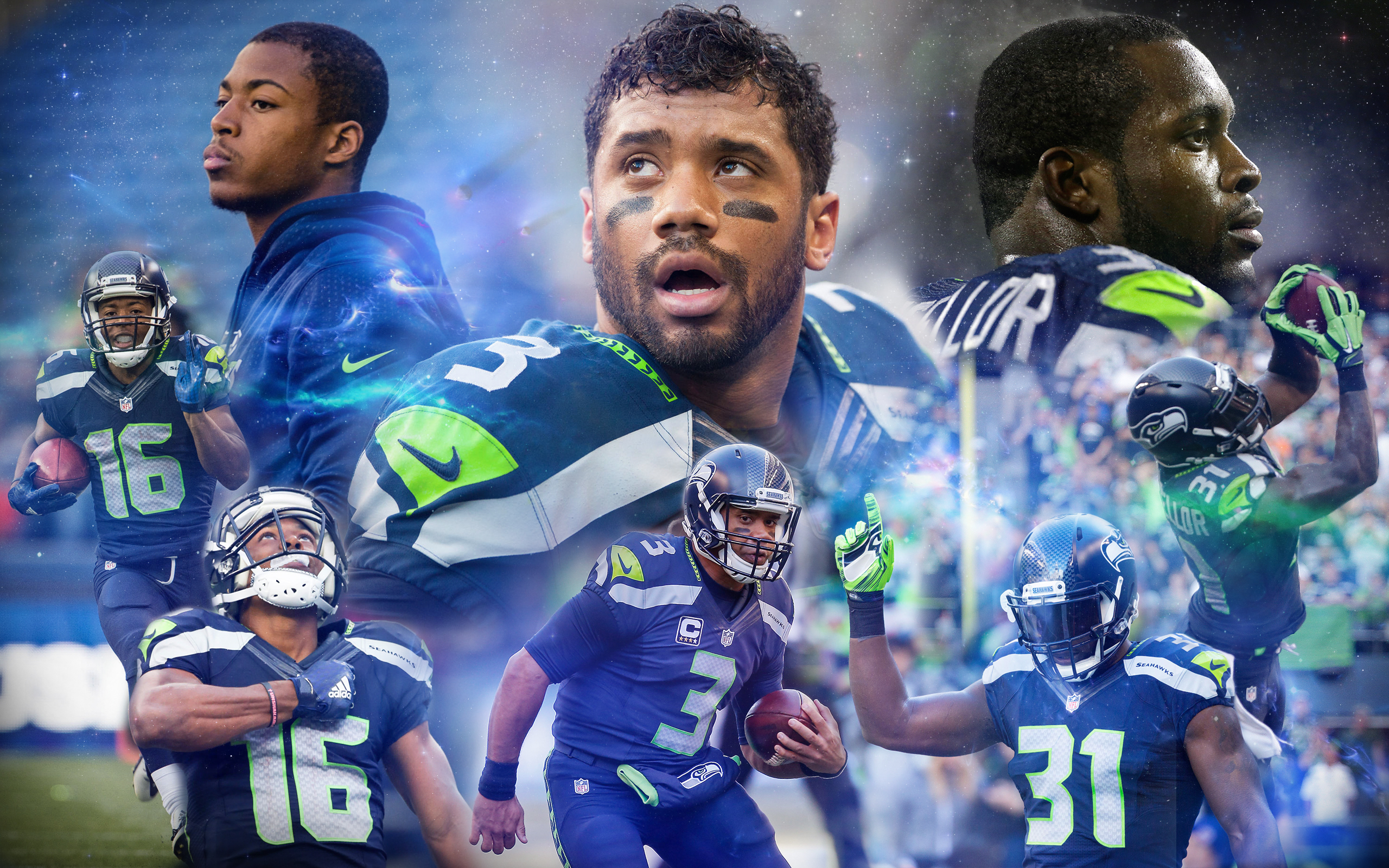 2560x1600 Seahawks Wallpaper edit i did for a friend. (photos are not my own, feel free to use/re-Edit) : r/Seahawks