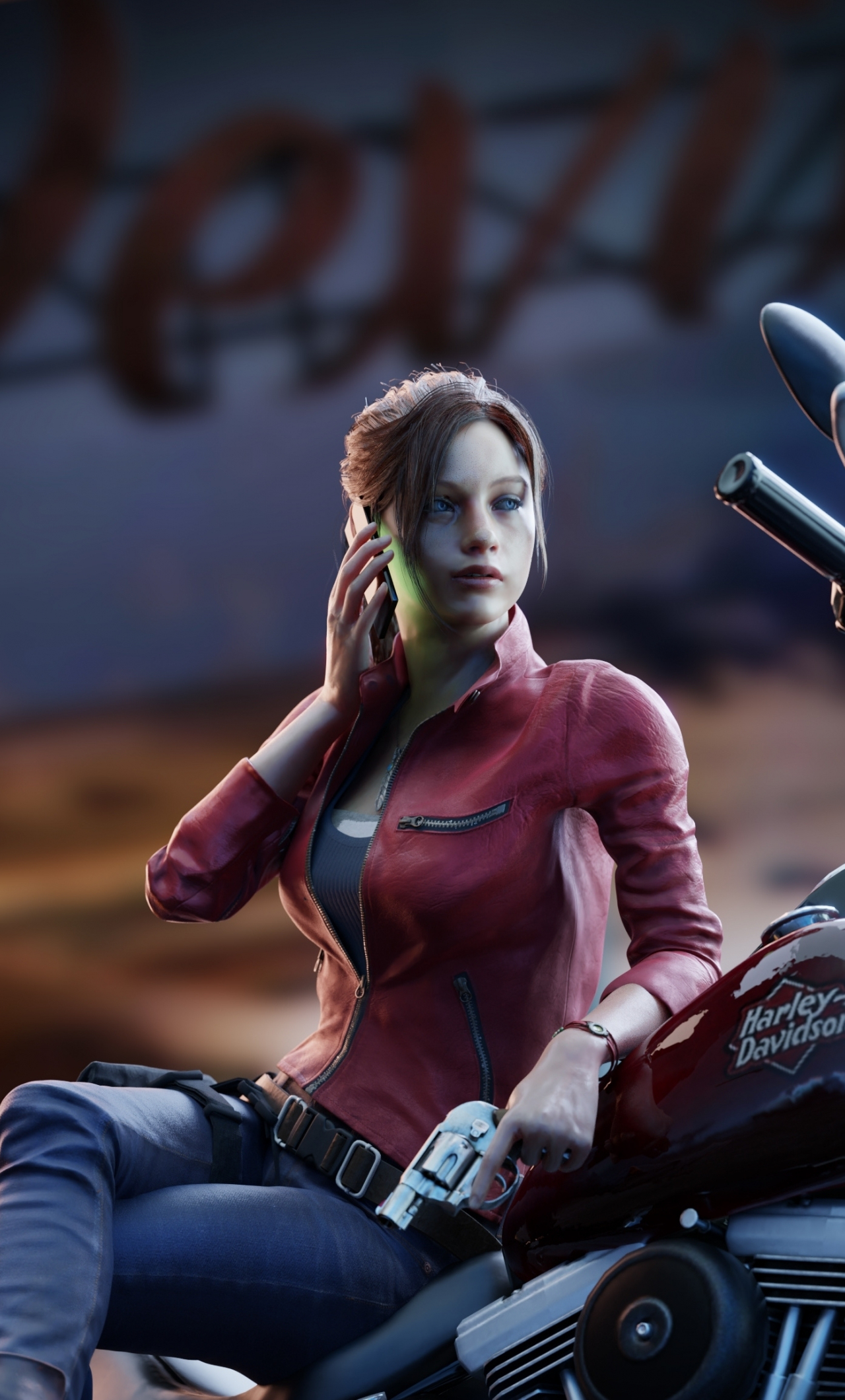 1280x2120 Download claire redfield, beautiful, resident evil, game art wallpaper, iphone 6 plus, hd image, background, 25304