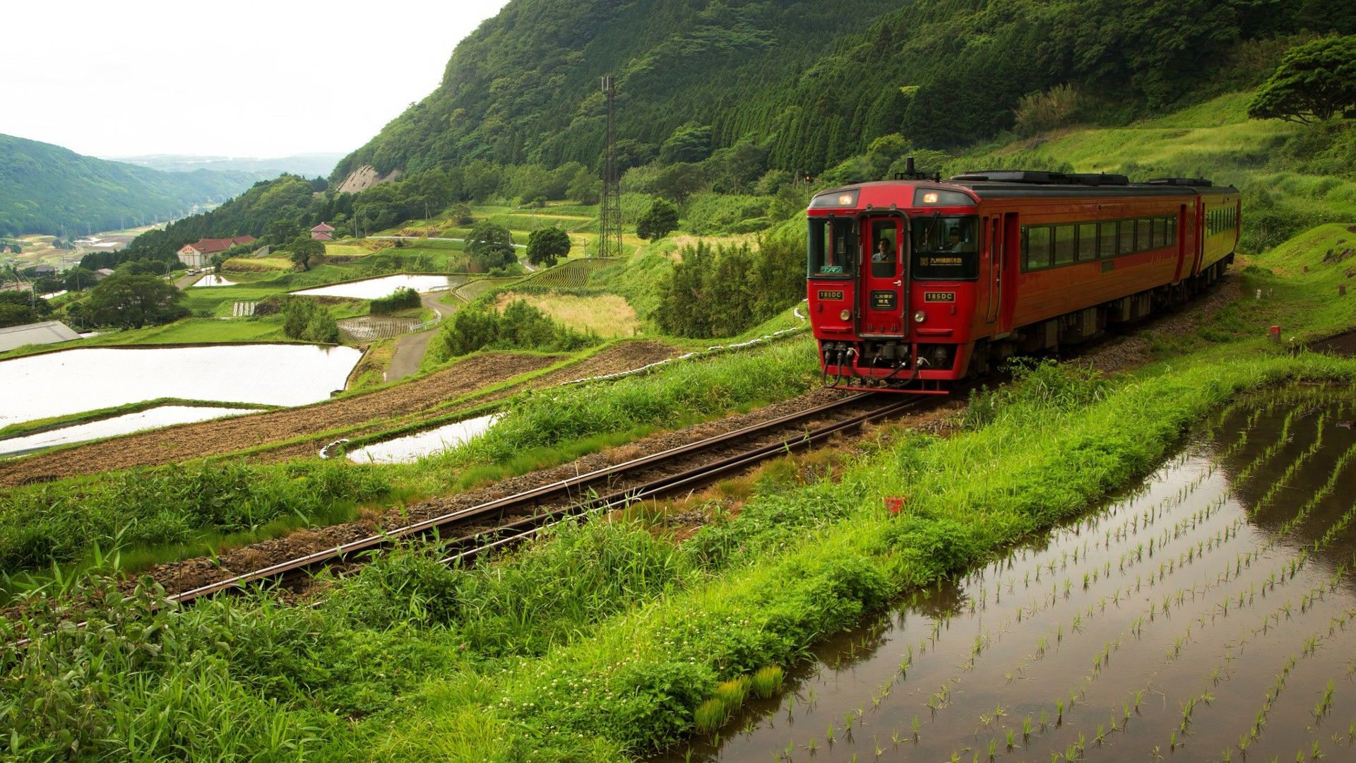 1920x1080 Train through rural Japan [ 1920 x 1080 ] | Japan train, Train, Japa