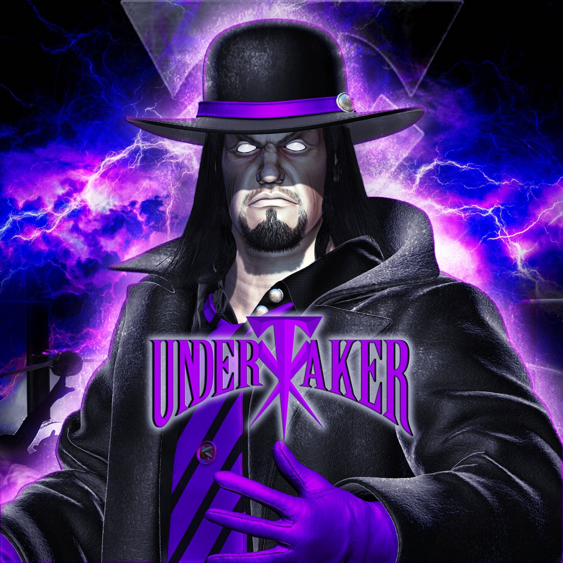1920x1920 Download The Undertaker Digital Art Wallpaper