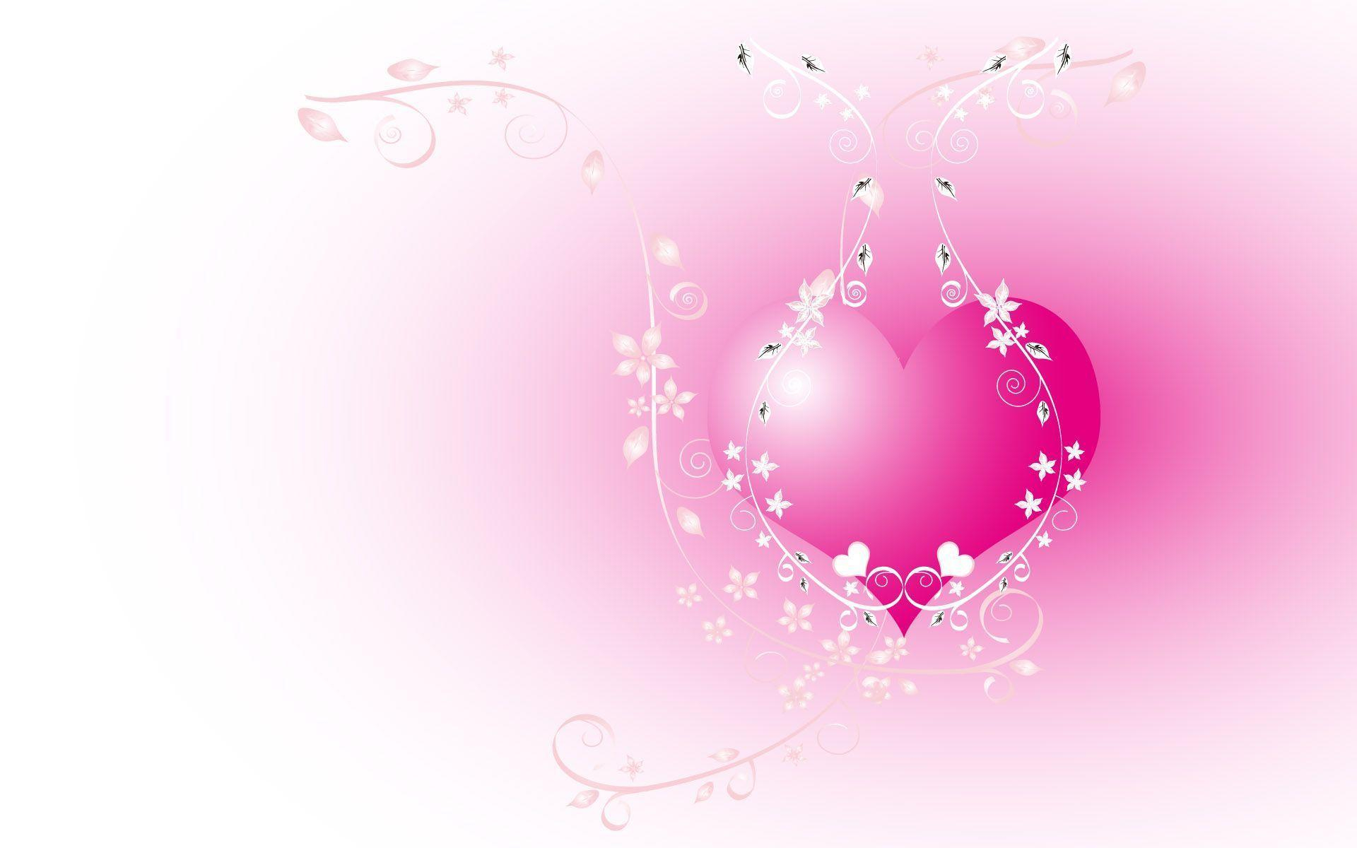 1920x1200 Pink Hearts Wallpapers