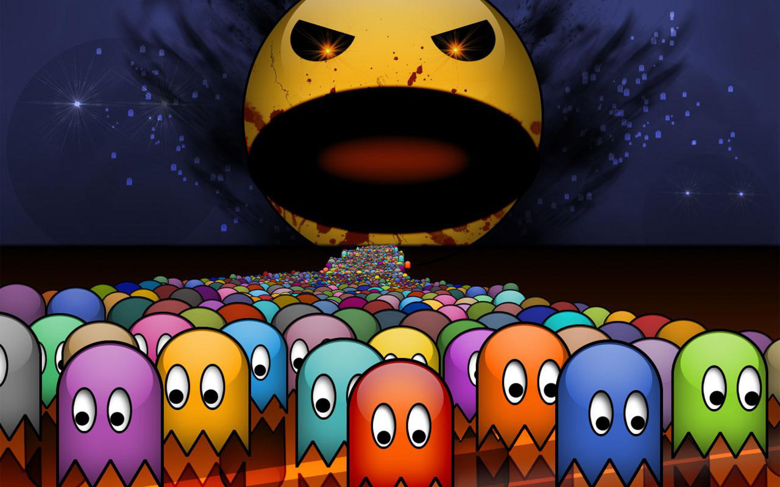 2560x1600 Pacman Pac-Man Wallpaper (39399964) Fanpop