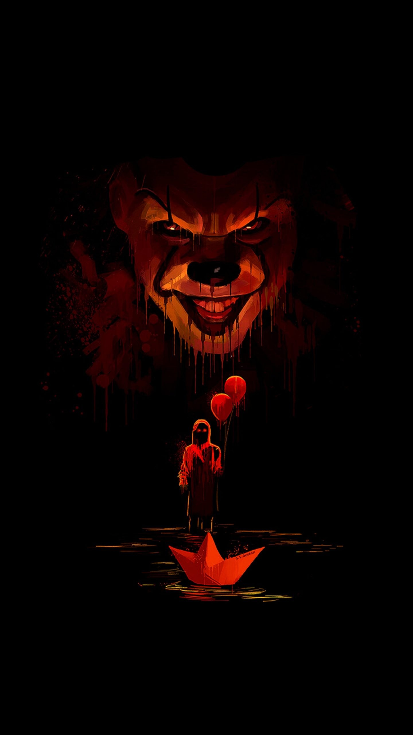 1440x2560 Pennywise Wallpaper