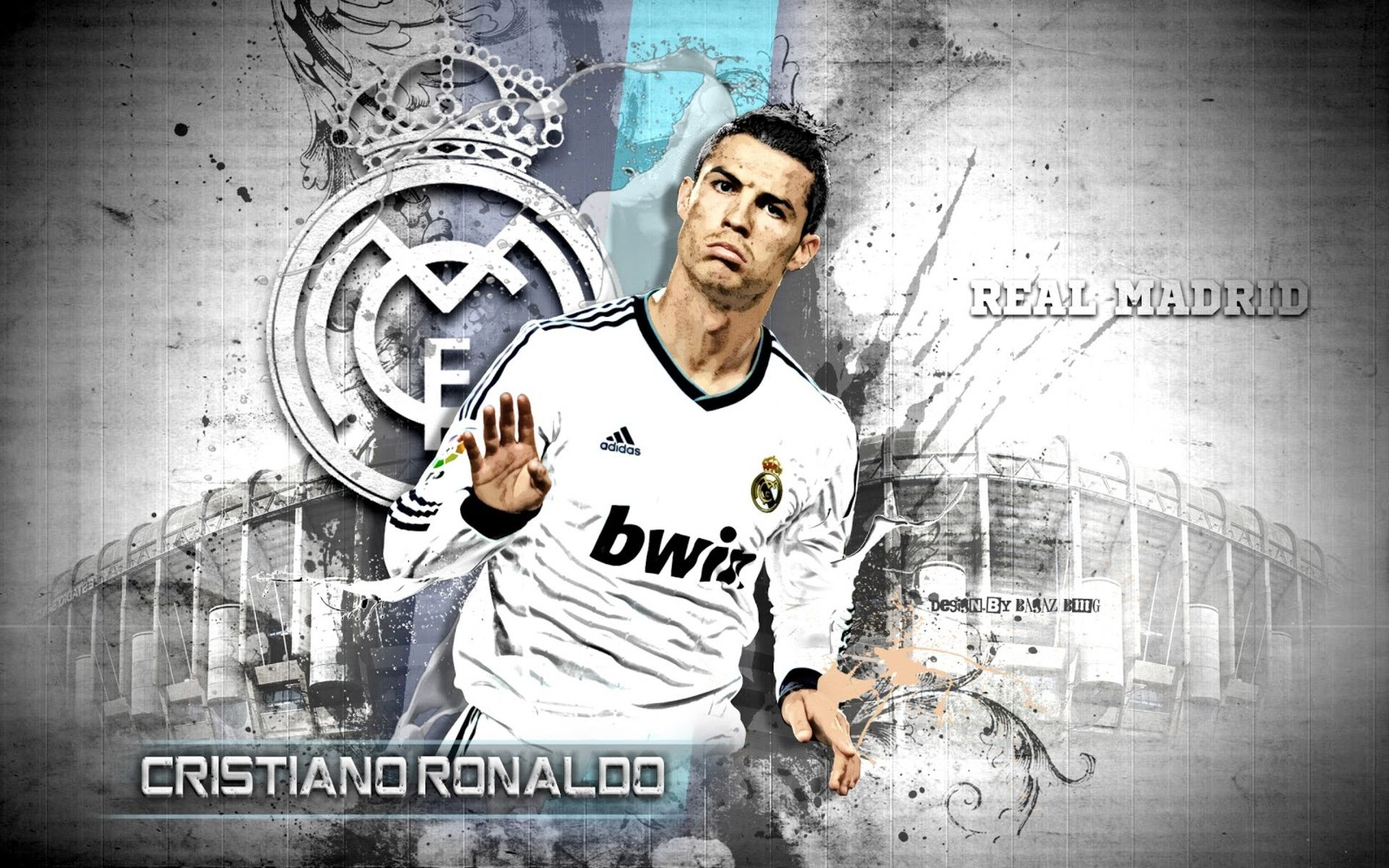 1920x1200 CR7 Real Madrid Logo Wallpapers