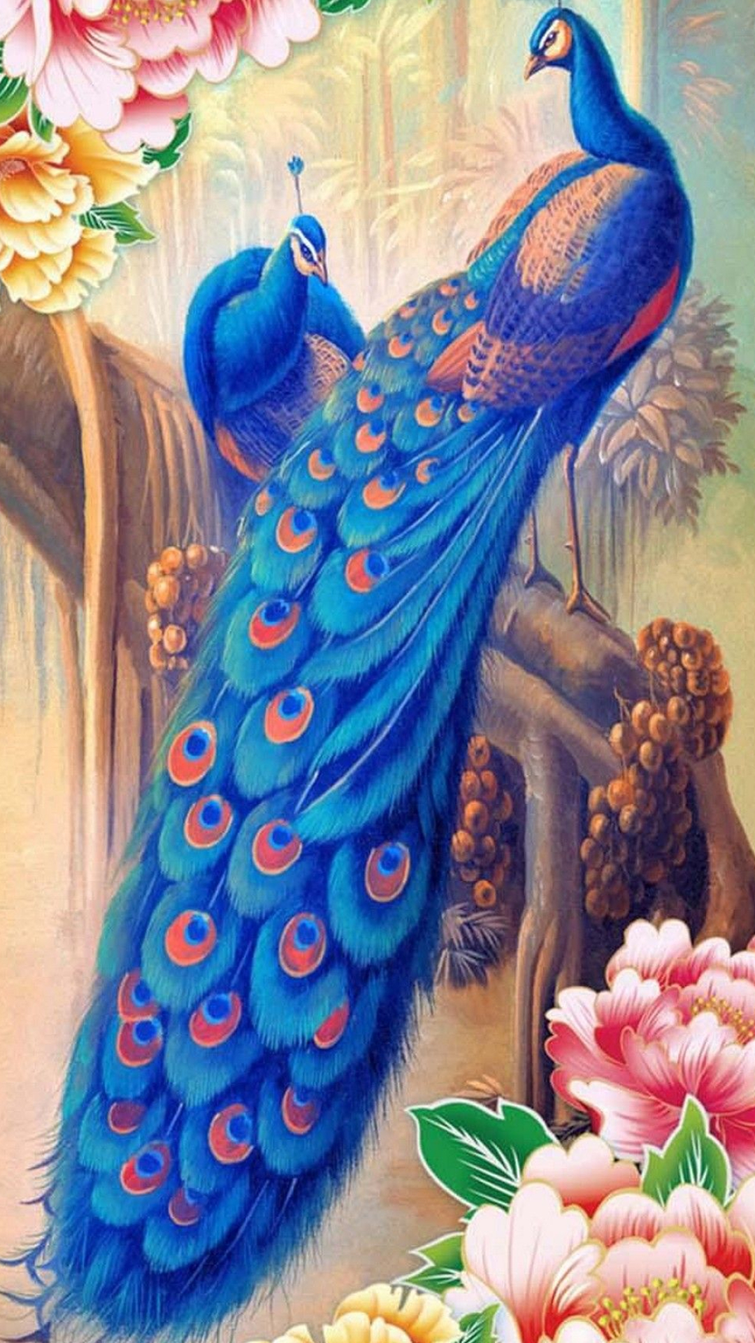 1080x1920 Beauty Peacock Wallpaper For Mobile | Best HD Wallpapers | Peacock painting, Painting wallpaper, Peacock art