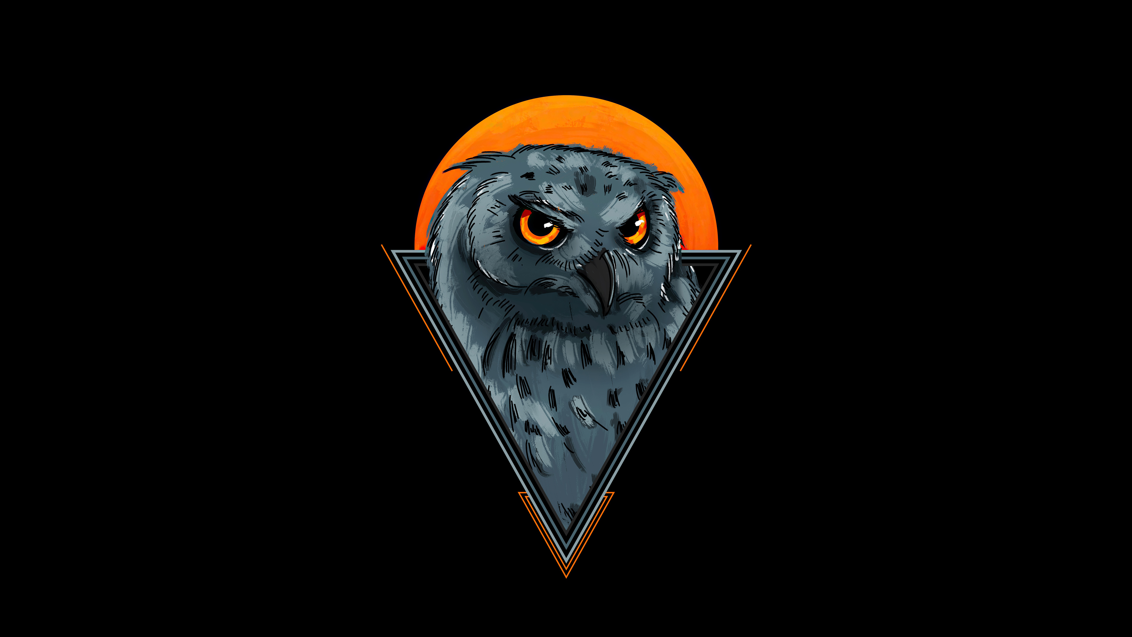 3840x2160 Owl Minimal 4k, HD Artist, 4k Wallpapers, Images, Backgrounds, Photos and Pictures