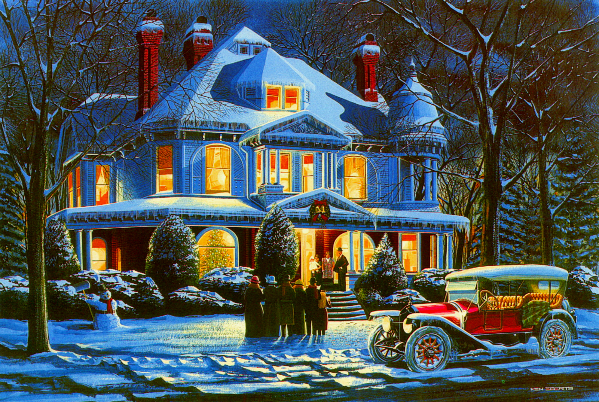 1993x1338 Old Fashioned Christmas by Ken Eberts