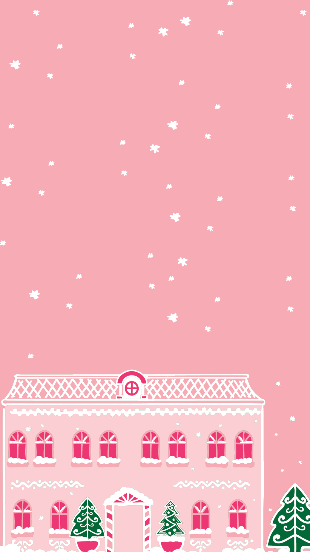 1080x1920 Christmas iPhone Pink Wallpapers