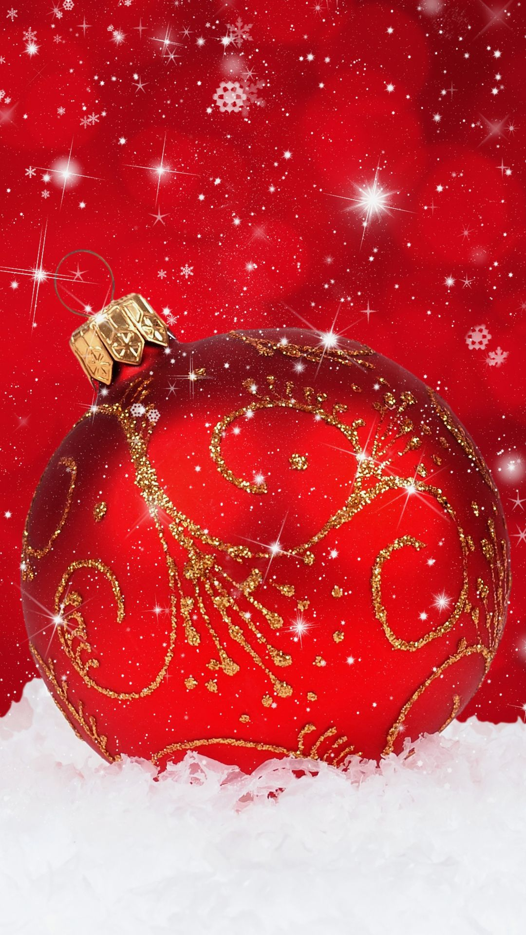 1080x1920 Red Christmas Snowy wallpaper | Gold christmas wallpaper, Christmas phone wallpaper, Cute christmas wallpaper
