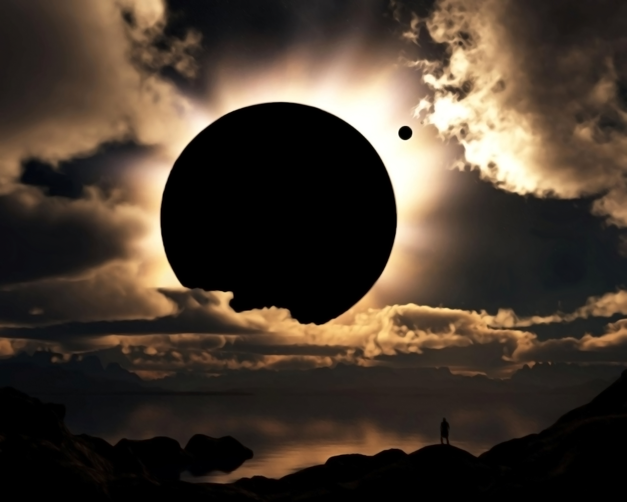 2560x2048 Fantastic Solar Eclipse in Planet Wallpapers HD / Desktop and Mobile Backgrounds