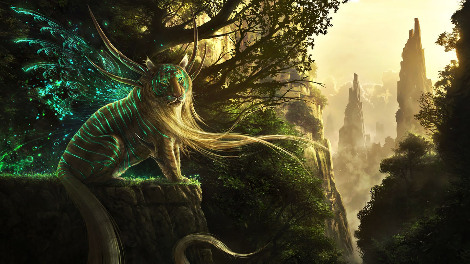 1920x1080 Lord of Tigers | Sea creatures art, Mythical creatures, Fantasy creatures