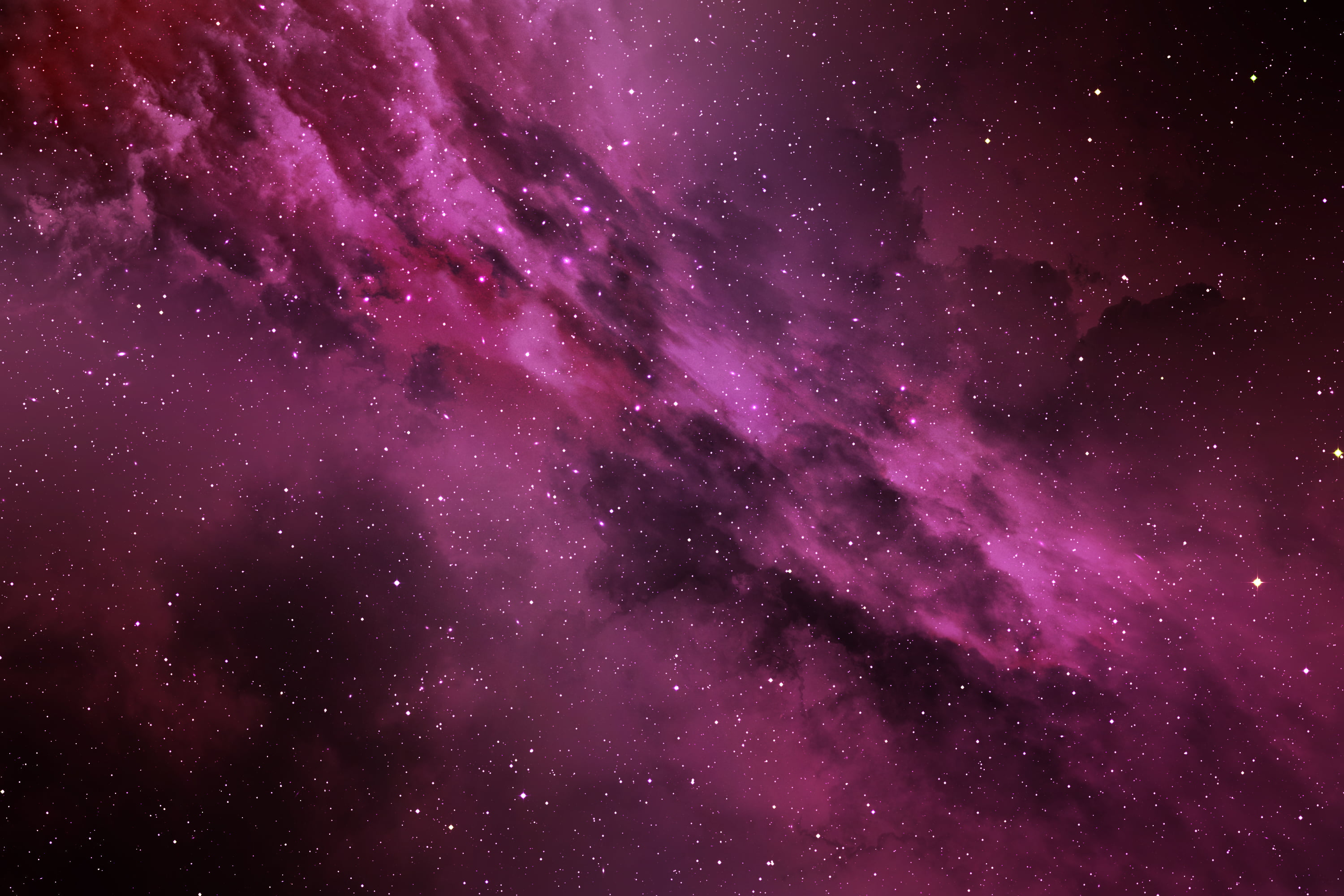 3000x2000 Illustration of purple galaxy HD wallpaper