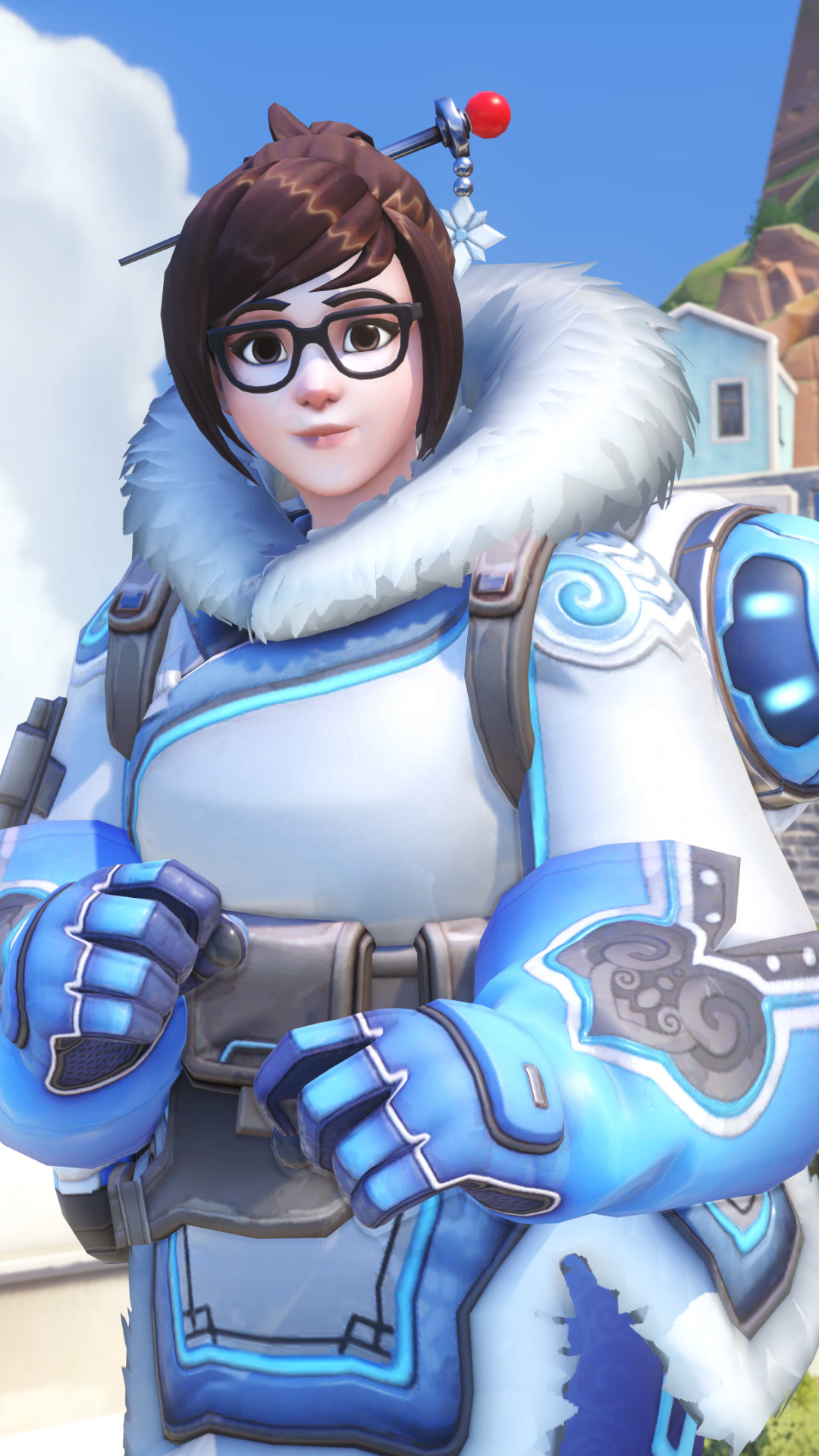 1080x1920 Overwatch Mei Mobile Abyss
