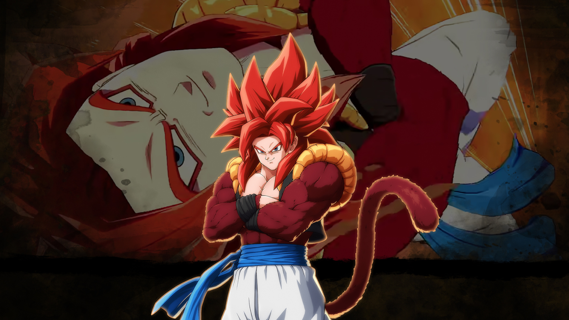 1929x1085 Dragon Ball FighterZ Gogeta (SS4) Wallpapers Cat with Monocle