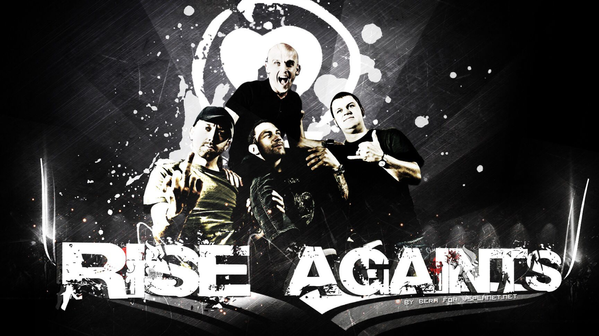 1920x1080 Rise Against with their logo in the background. | Rise against, Character, Darth