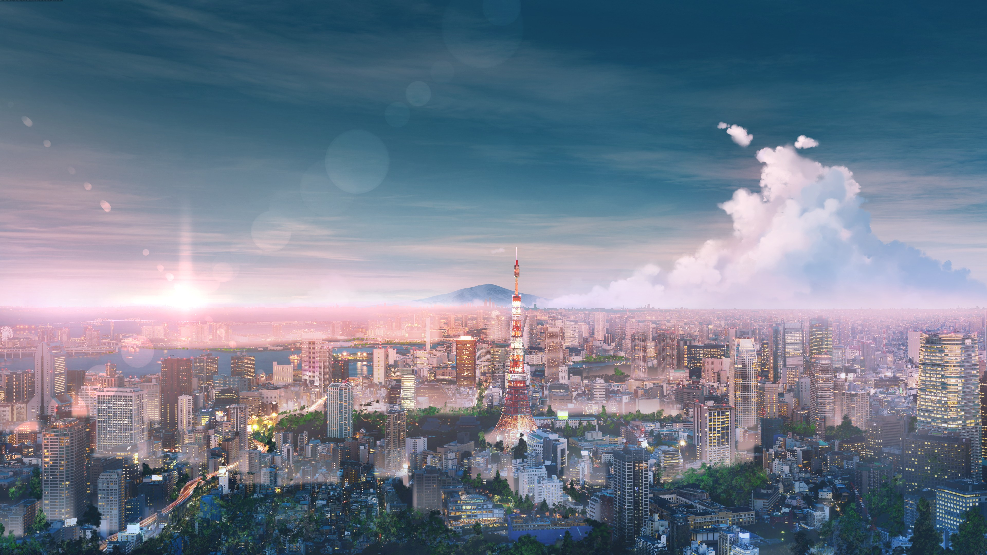 3840x2160 Tokyo Cityscape Anime 4k, HD Anime, 4k Wallpapers, Images, Backgrounds, Photos and Pictures