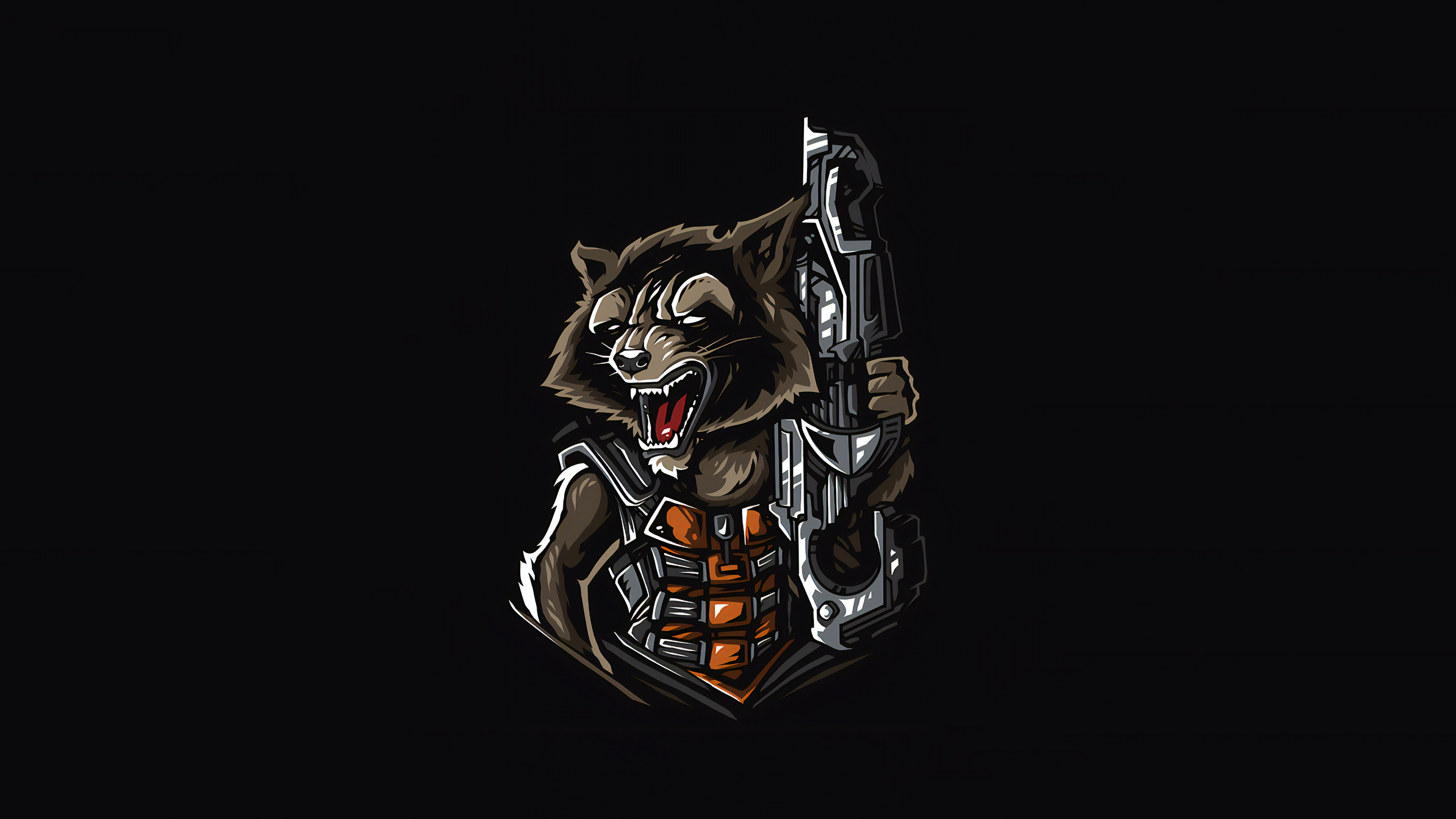 3840x2160 Rocket Raccoon Minimalism 4k, HD Superheroes, 4k Wallpapers, Images, Backgrounds, Photos and Pictures