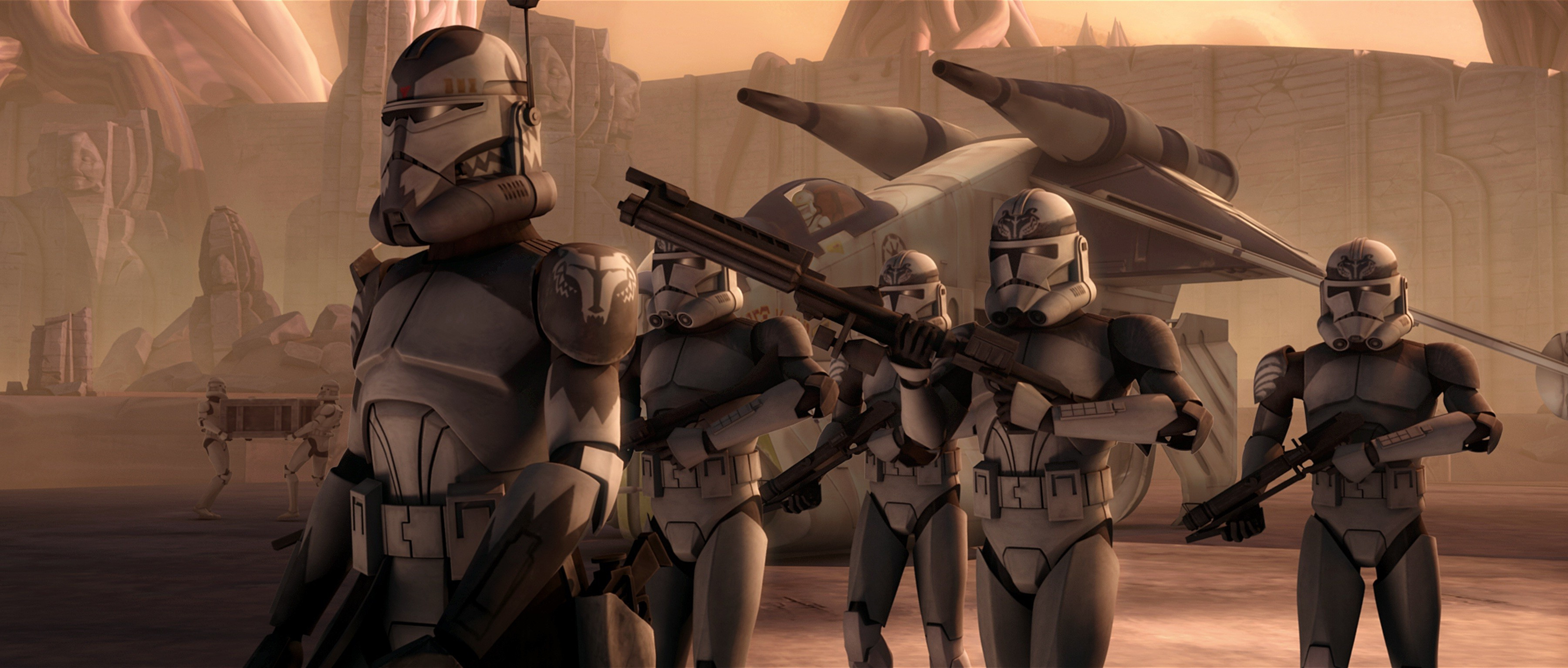 3600x1533 Clone Trooper Phase 2 Wallpapers