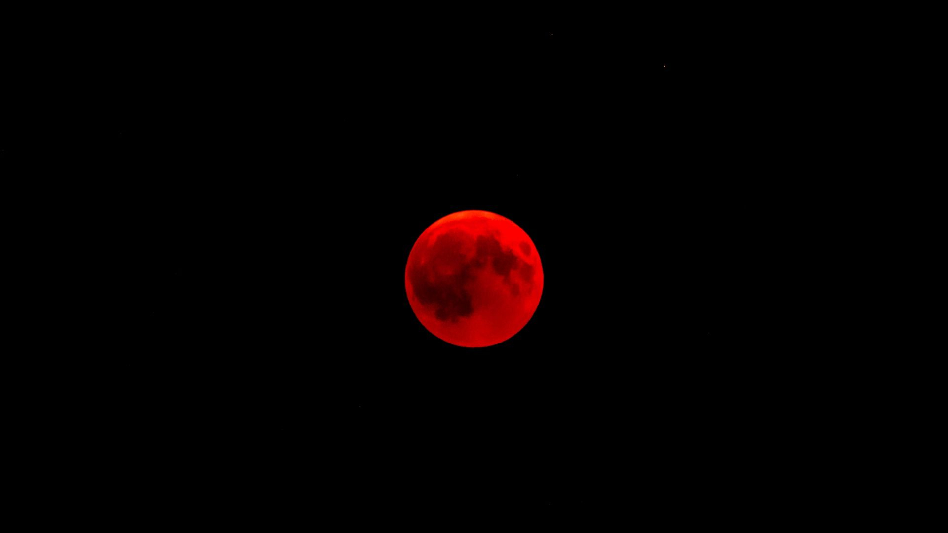 1920x1080 Wallpaper red moon moon full moon eclipse | Red and black wallpaper, Dark red wallpaper, Red m