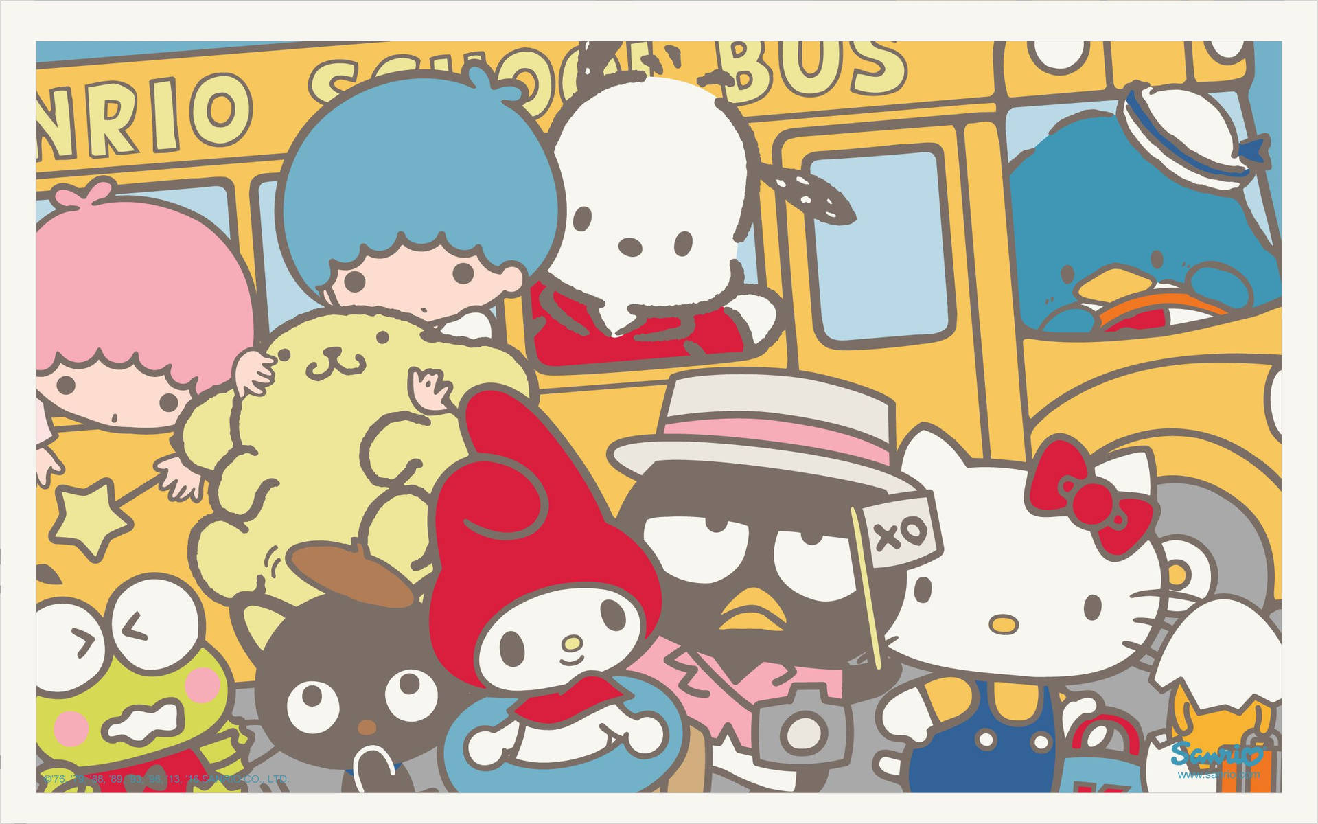 1920x1200 Download Sanrio School Bus Wallpaper