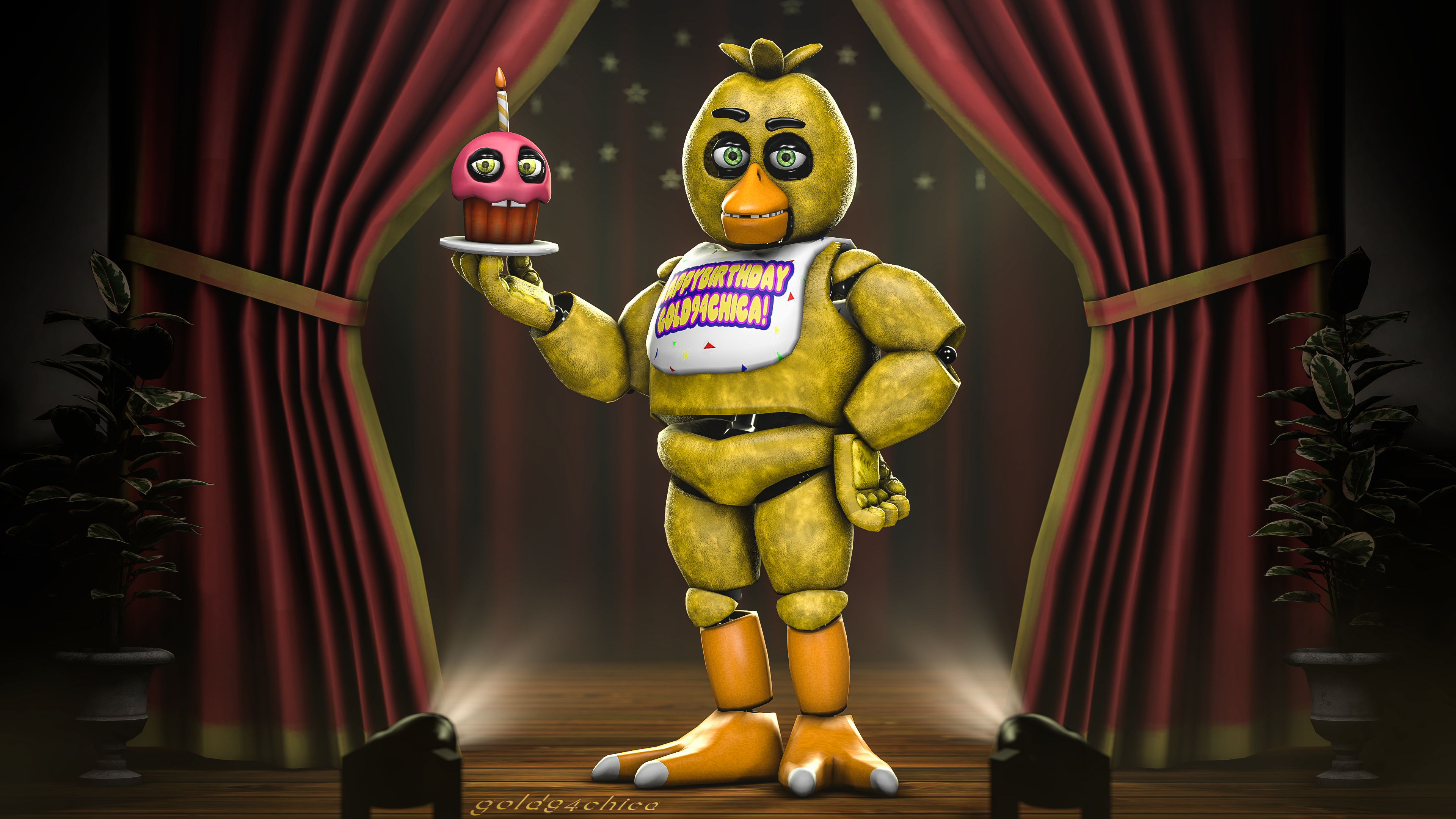 3840x2160 30+ Chica (Five NIghts at Freddy's) HD Wallpapers und Hintergr&Atilde;&frac14;nde