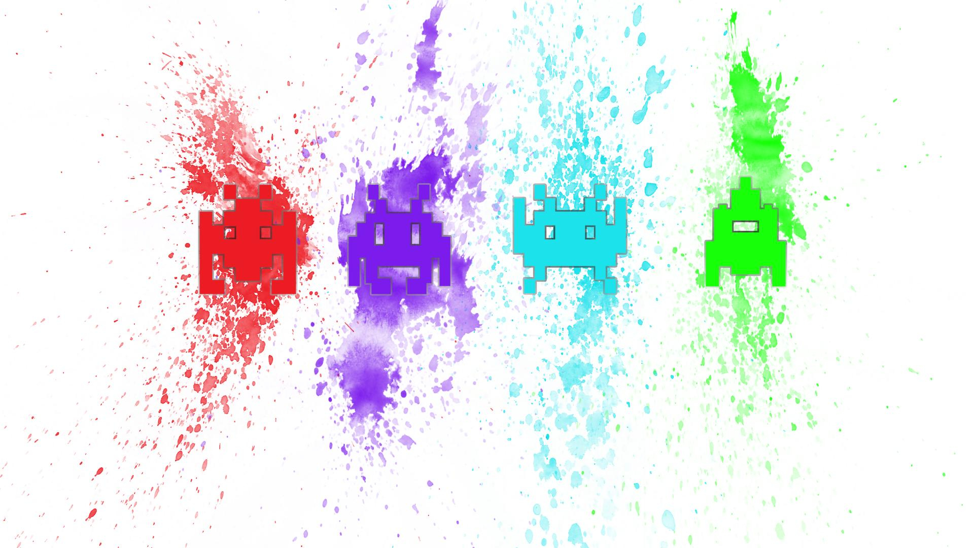 1920x1080 I made a Space Invaders wallpaper () : r/gaming