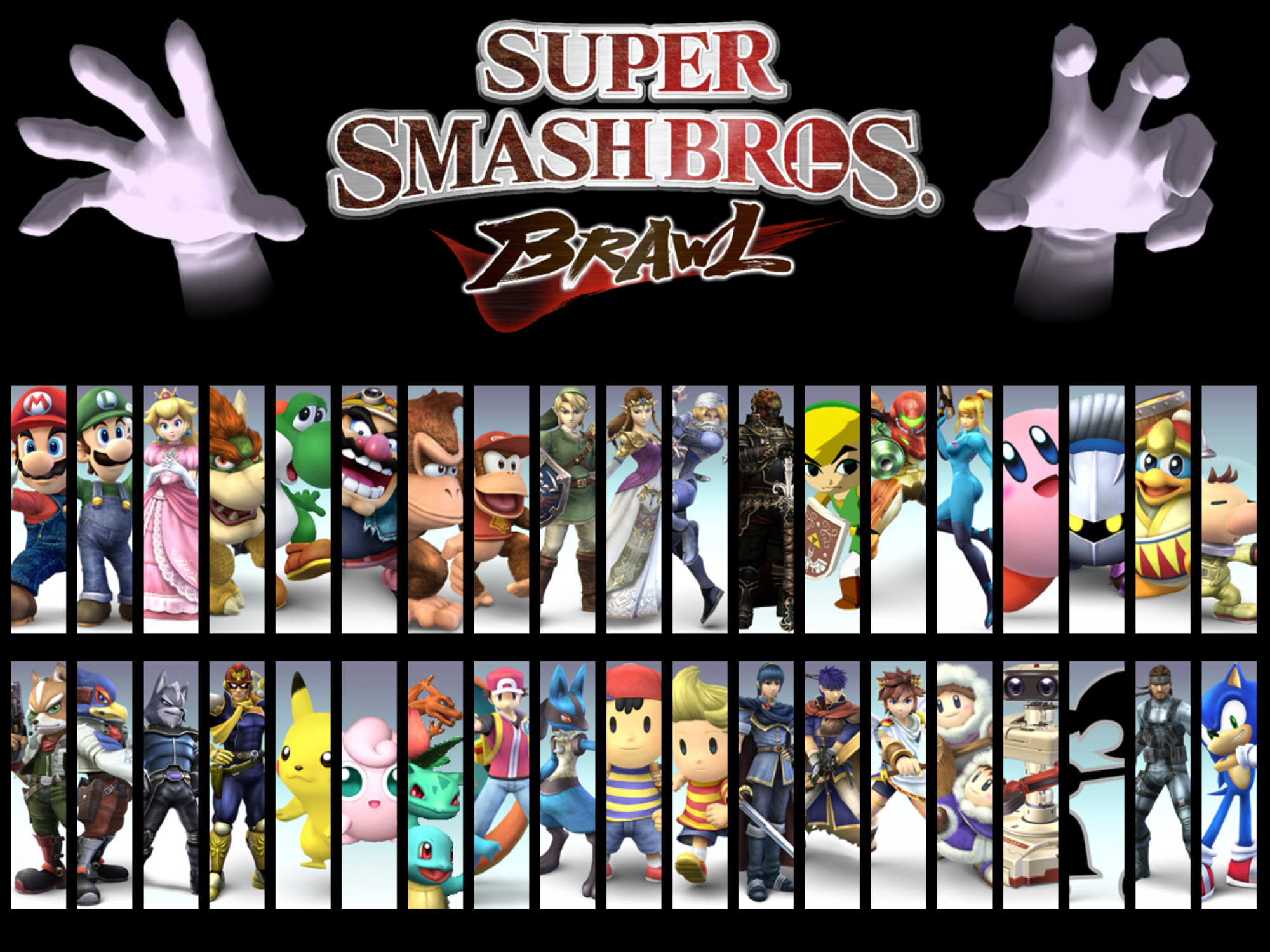 2000x1500 super-smash-bros-brawl-wallpaper-all-characters