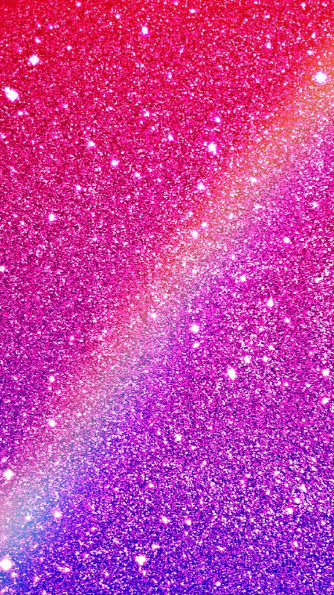 1152x2048 Download Rainbow On Pink Sparkle Lights Wallpaper