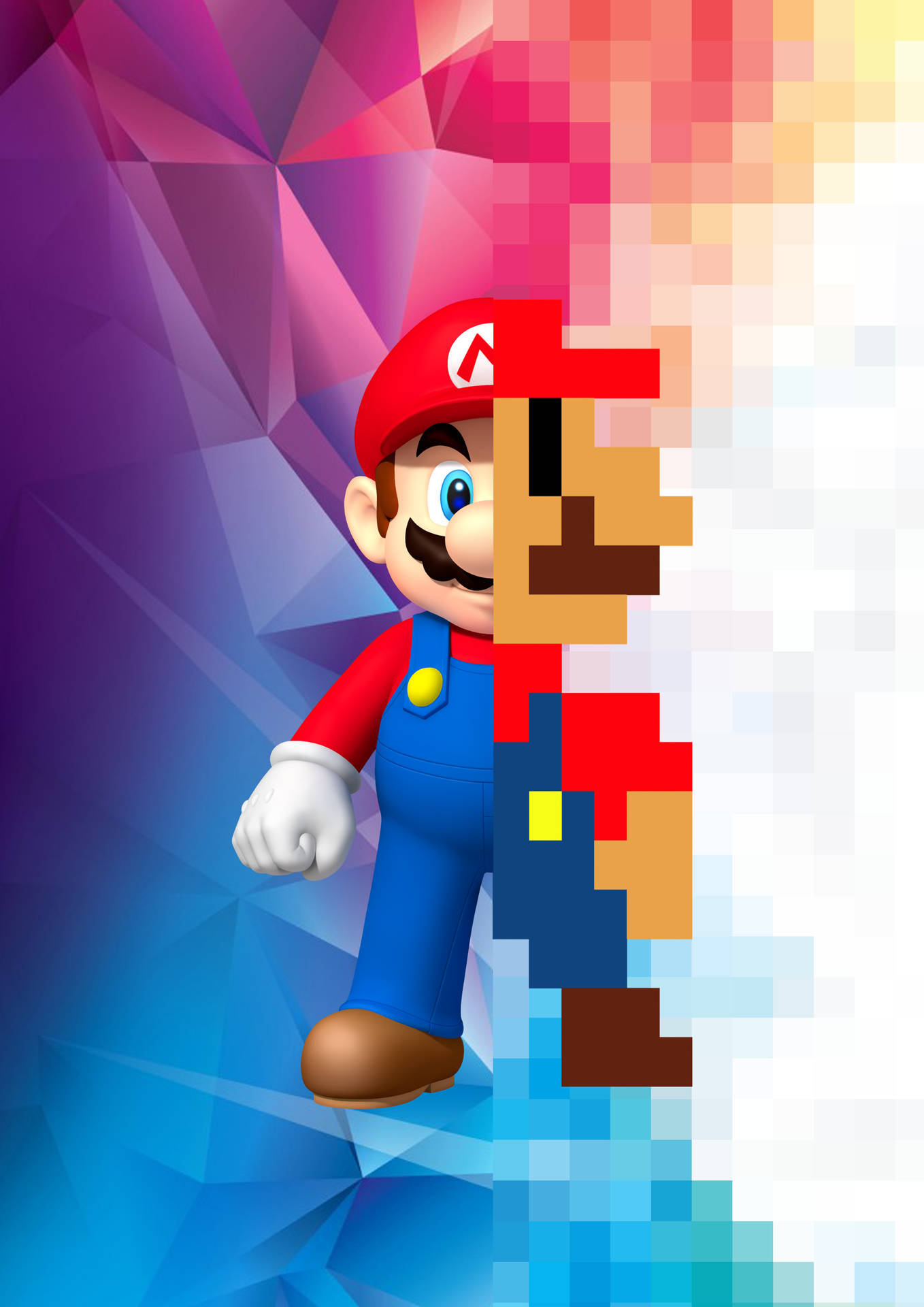 1358x1920 Download Super Mario Wallpaper