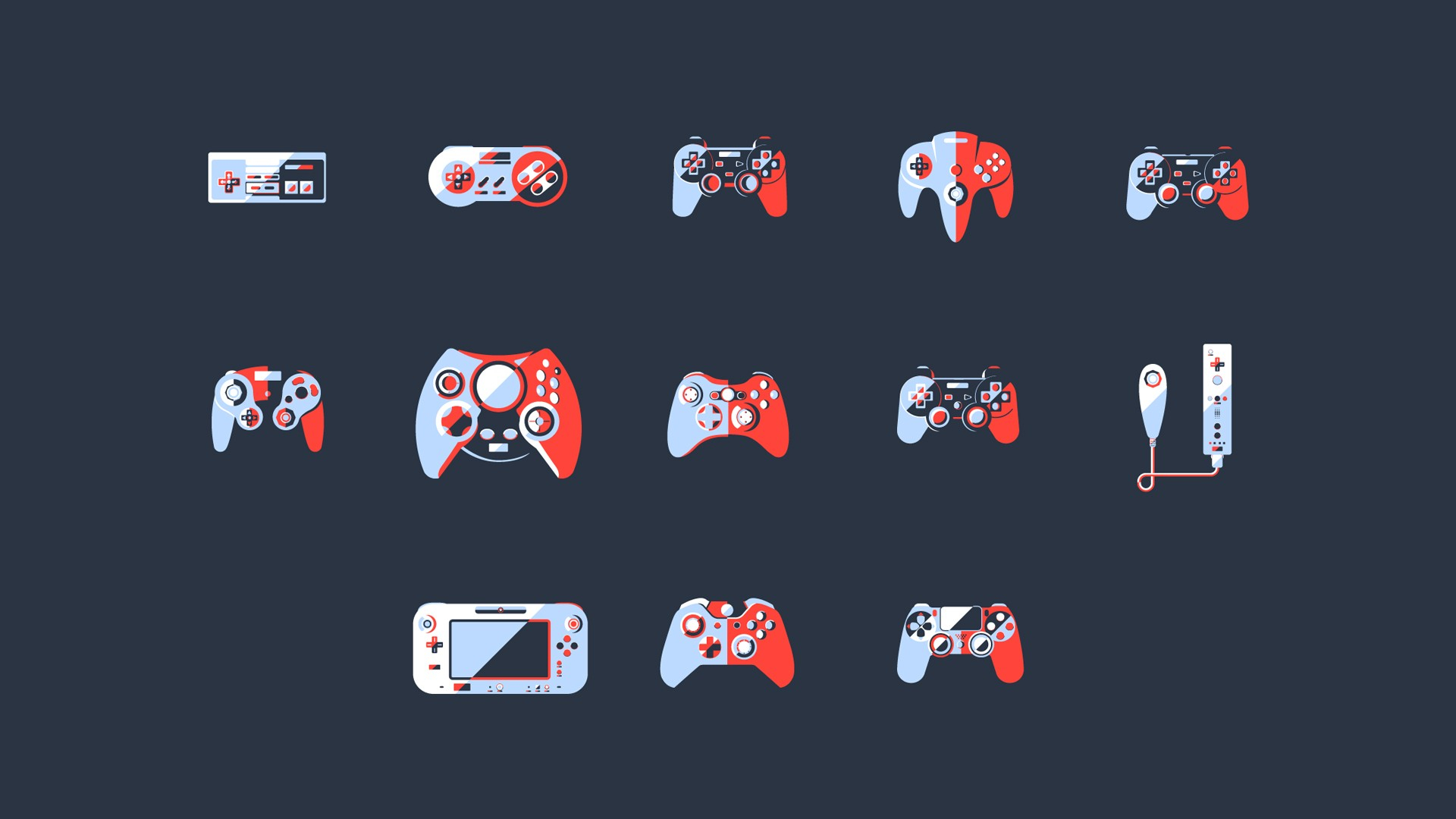1920x1080 Wallpaper : px, controllers, Dreamcast, GameCube, minimalism, N64, Nintendo Entertainment System, PlayStation, simple background, SNES, video games, Xbox 681267 HD Wallpapers