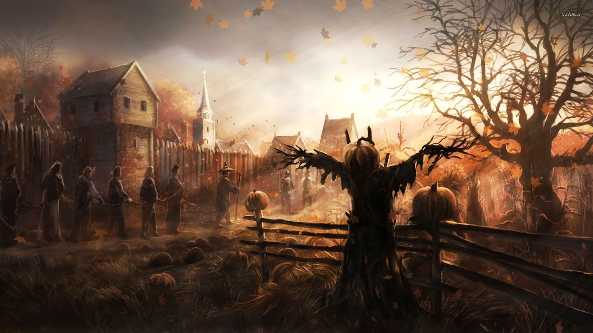 1920x1080 Pin by Sean on Nightmares; Within Us All | Halloween artwork, Dark fantasy art, Scarecrow
