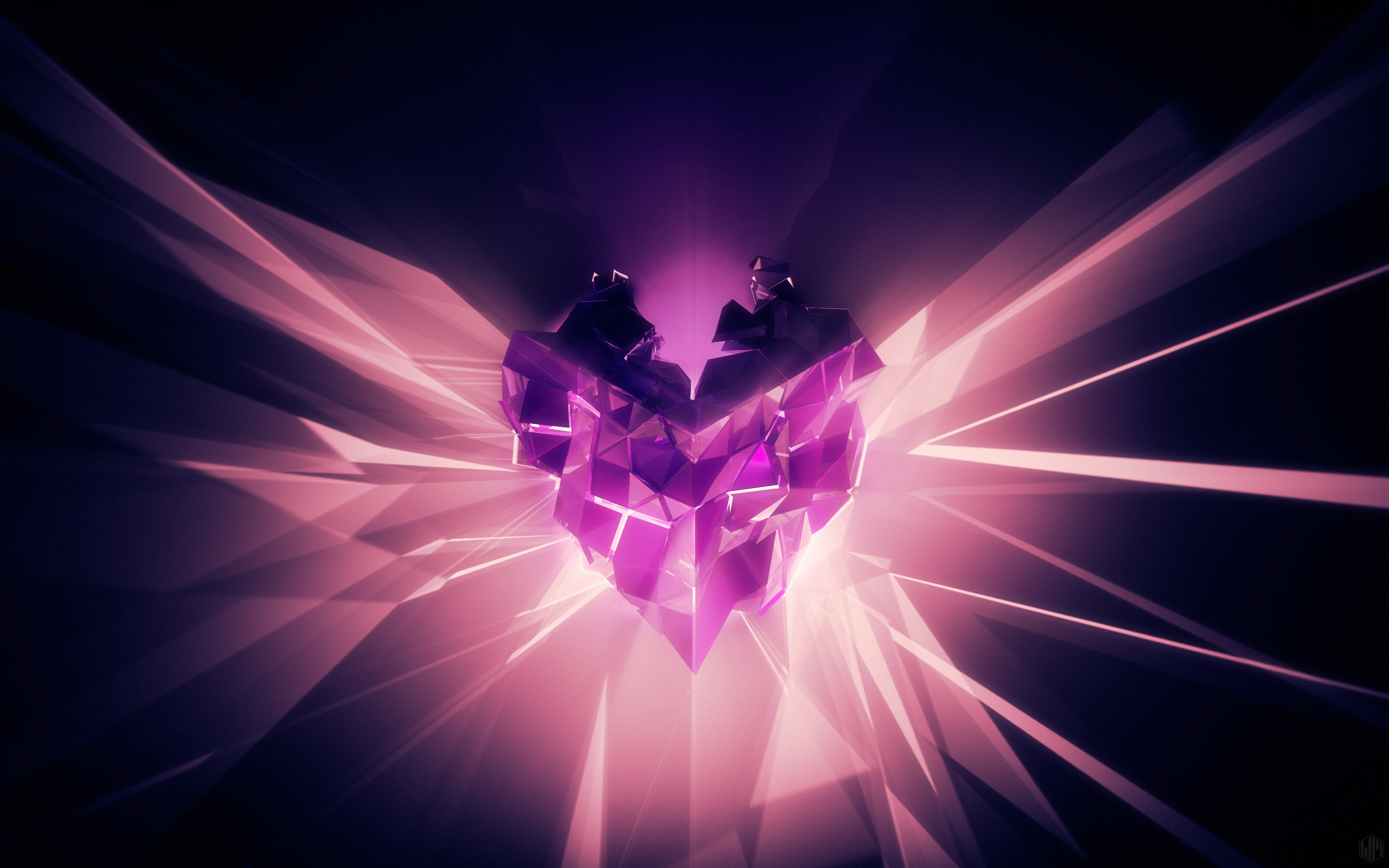 2880x1800 Purple diamond heart wallpaper | Diamond background, Heart wallpaper, Background