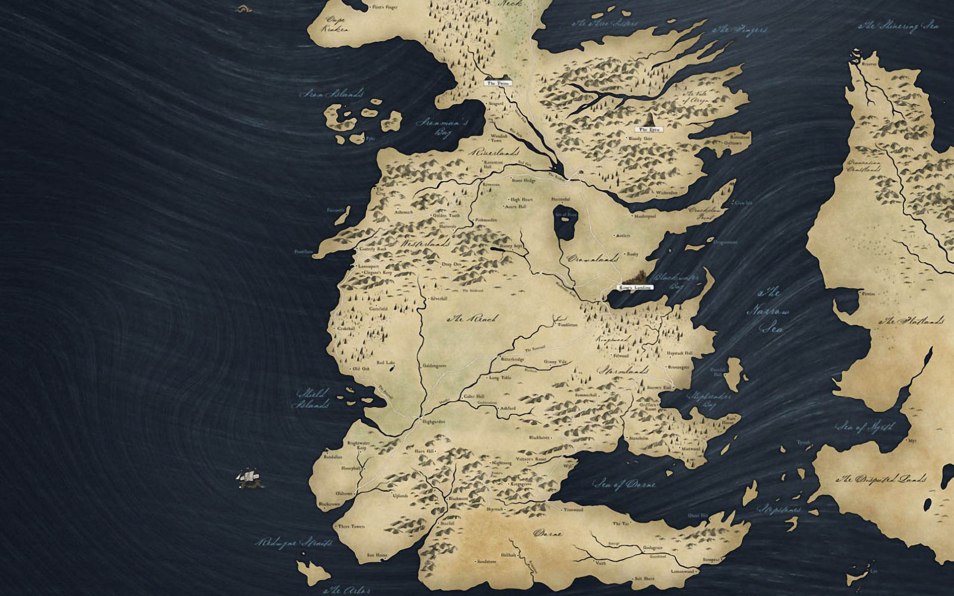 1920x1200 Westeros Map Wallpapers