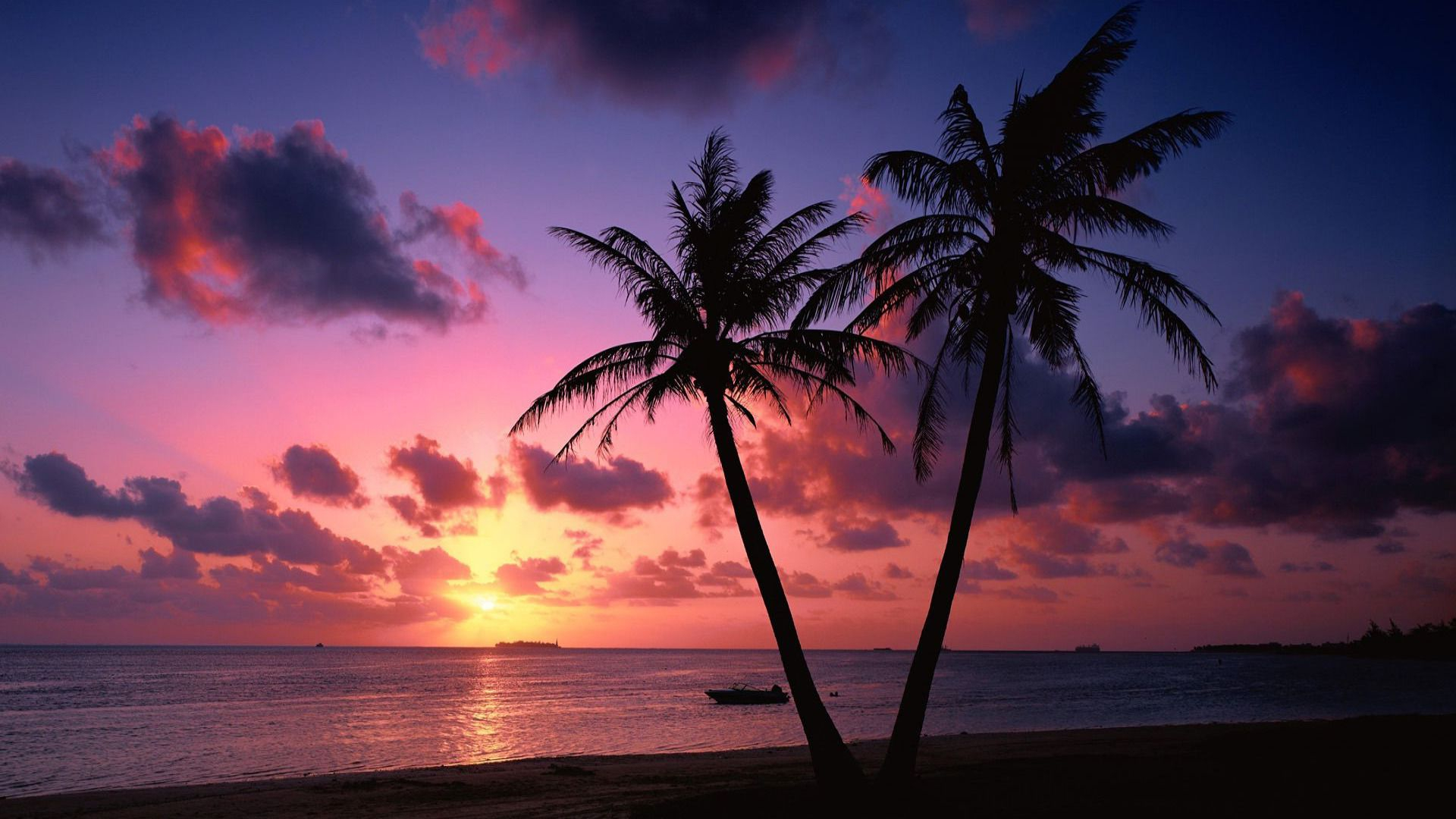 1920x1080 Tropical Sunset | Sunset wallpaper, Sunset images, Beach wallpaper
