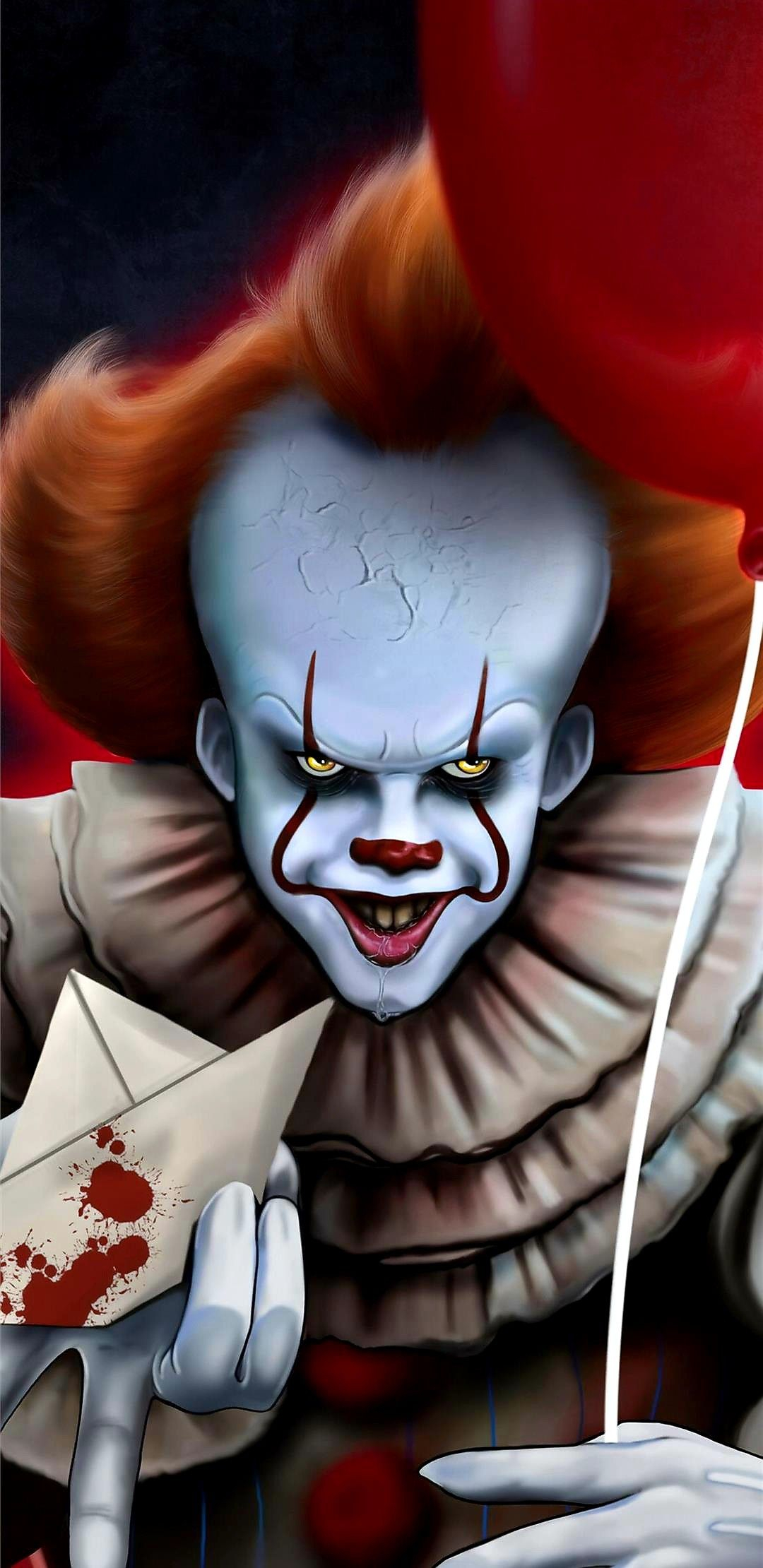 1080x2220 Pin by Brian on Pennywise/IT | Scary wallpaper, Horror artwork, Halloween wallpaper iphone