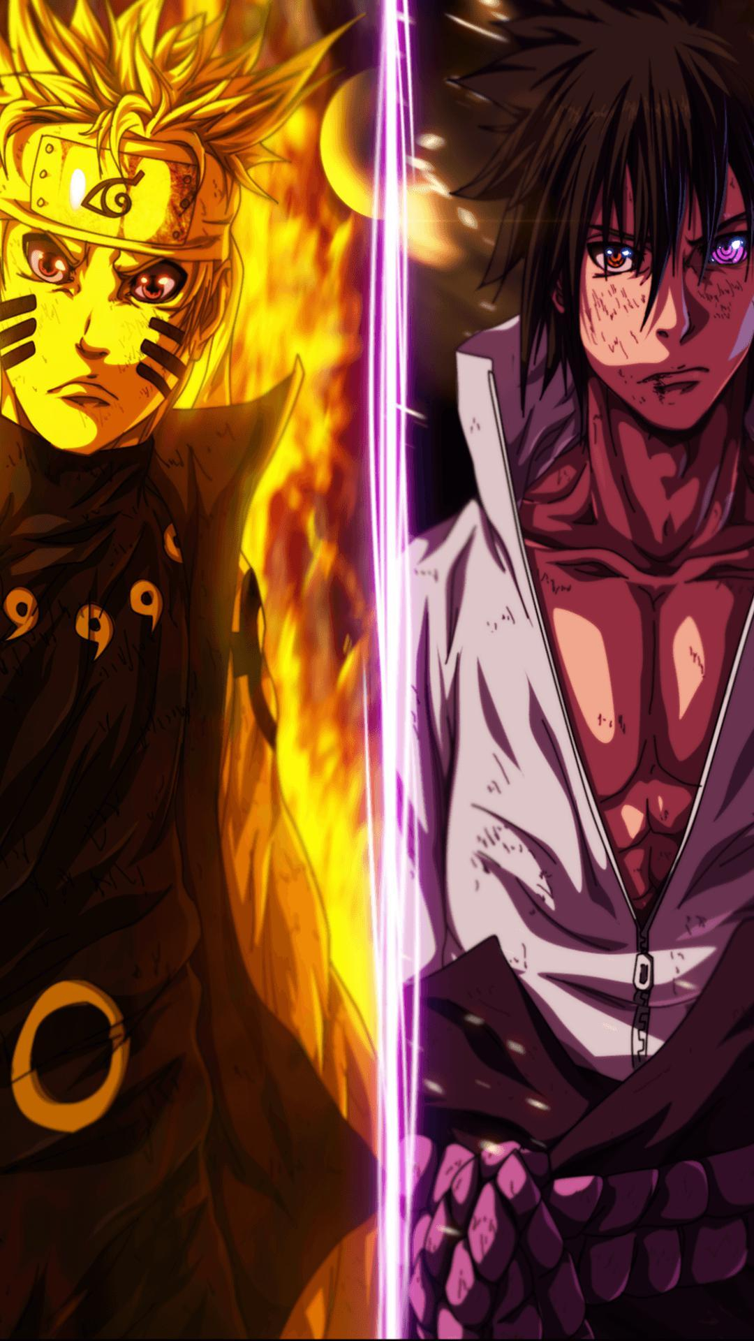 1080x1920 Naruto Vs Sasuke iPhone Wallpapers