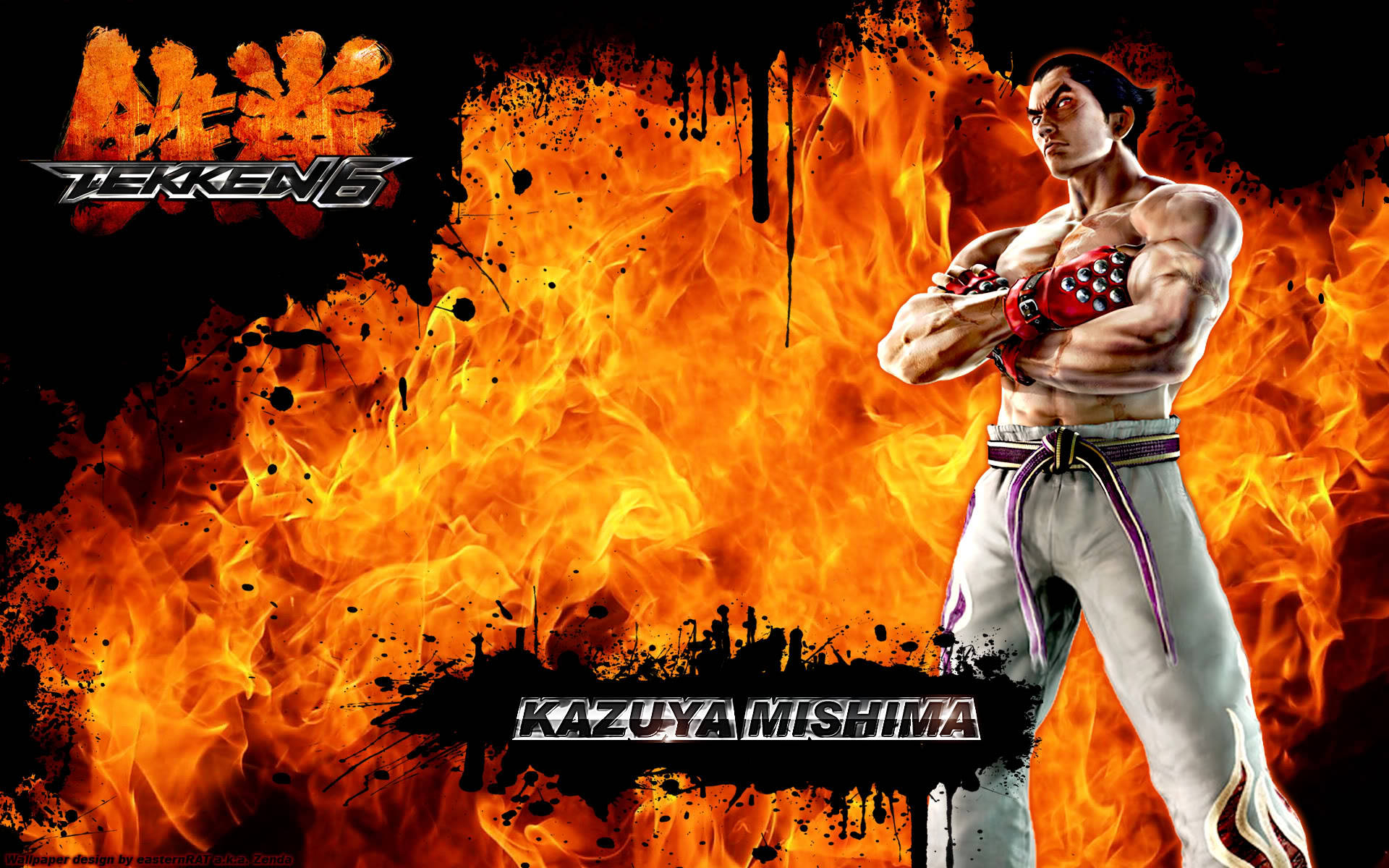 1920x1200 Download Tekken 6 Kazuya Mishima Cover Wallpaper