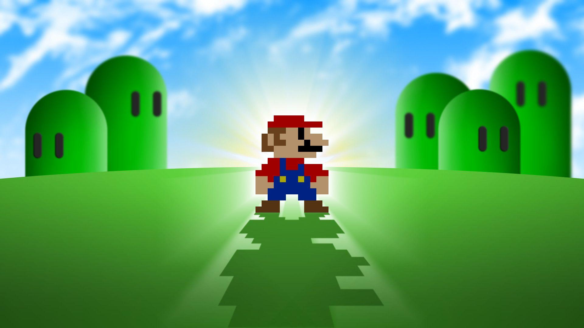 1920x1080 Super Mario Pixel Backgrounds