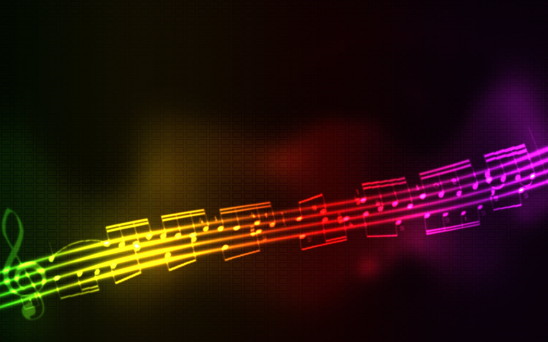 1920x1200 Green, yellow, red, and purple musical note illustration HD wallpaper |