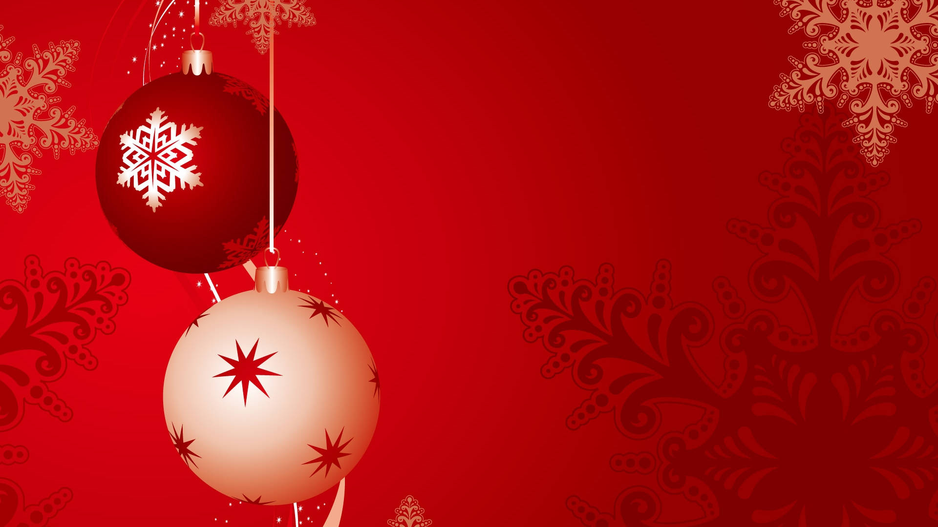 1920x1080 Download Red Christmas Background Elements Wallpaper
