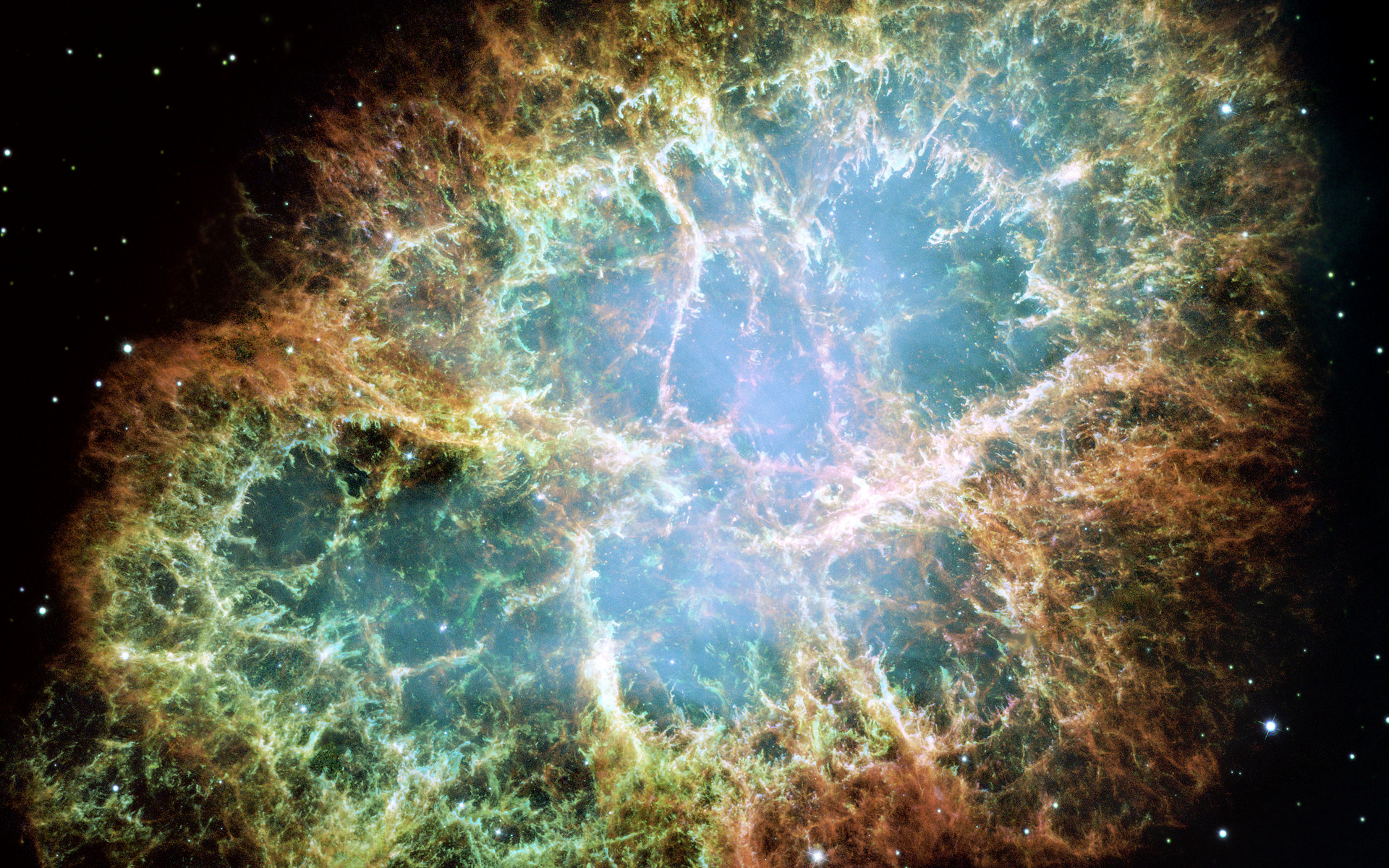 1920x1200 Most detailed image of the Crab Nebula | ESA/Hubble