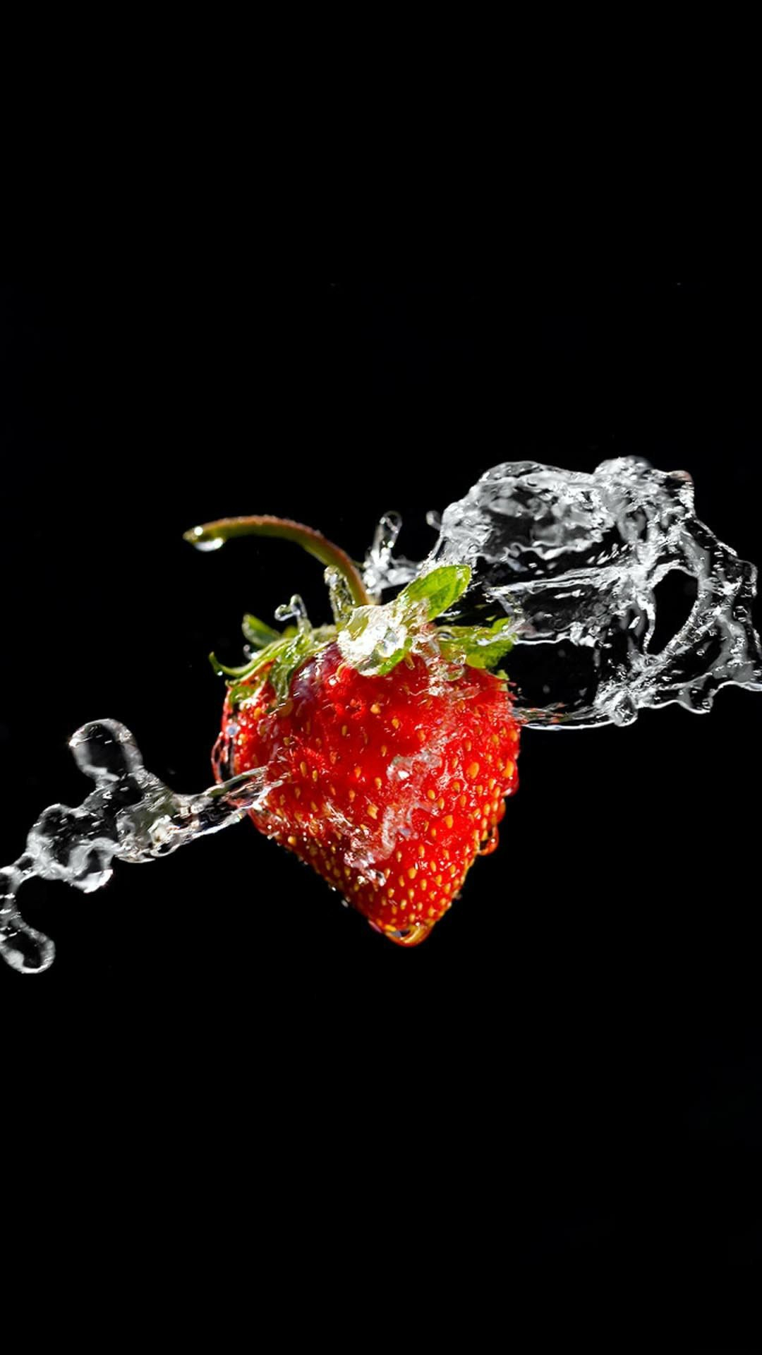 1080x1920 Strawberry Wallpaper
